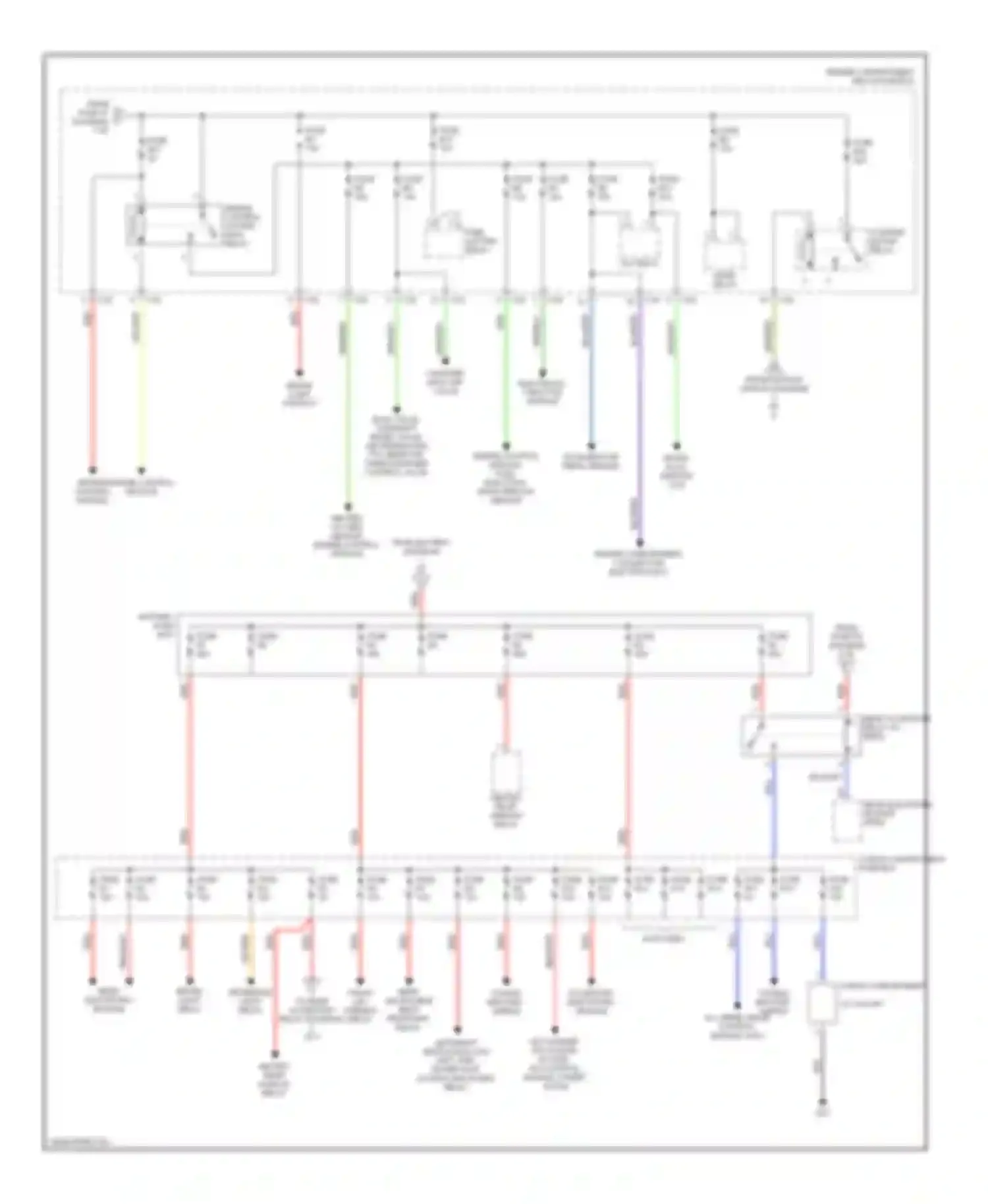 S60 Volvo I (2000-2004): Power distribution circuit (2 of 3)