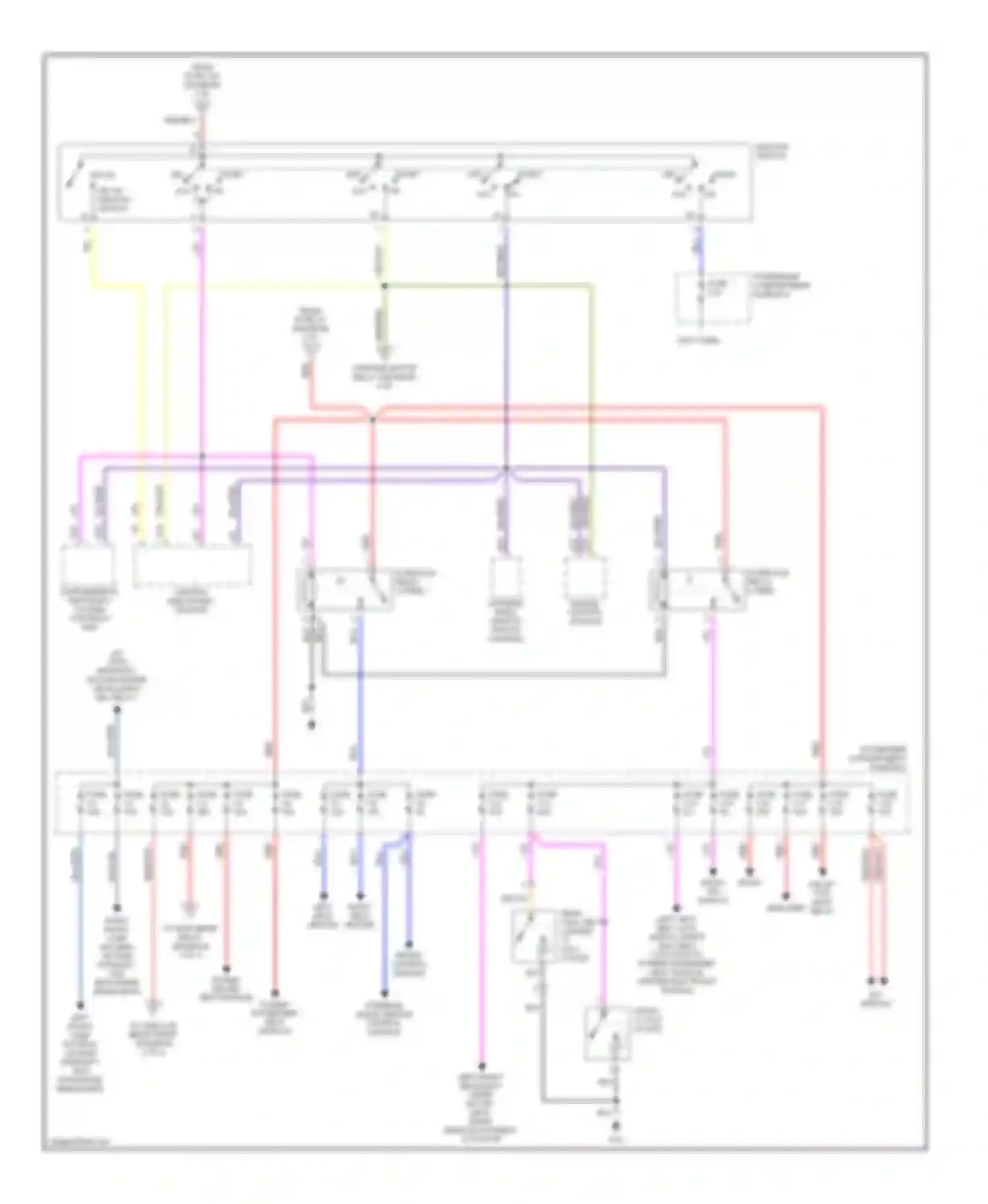 S60 Volvo I (2000-2004): Power distribution circuit (3 of 3)