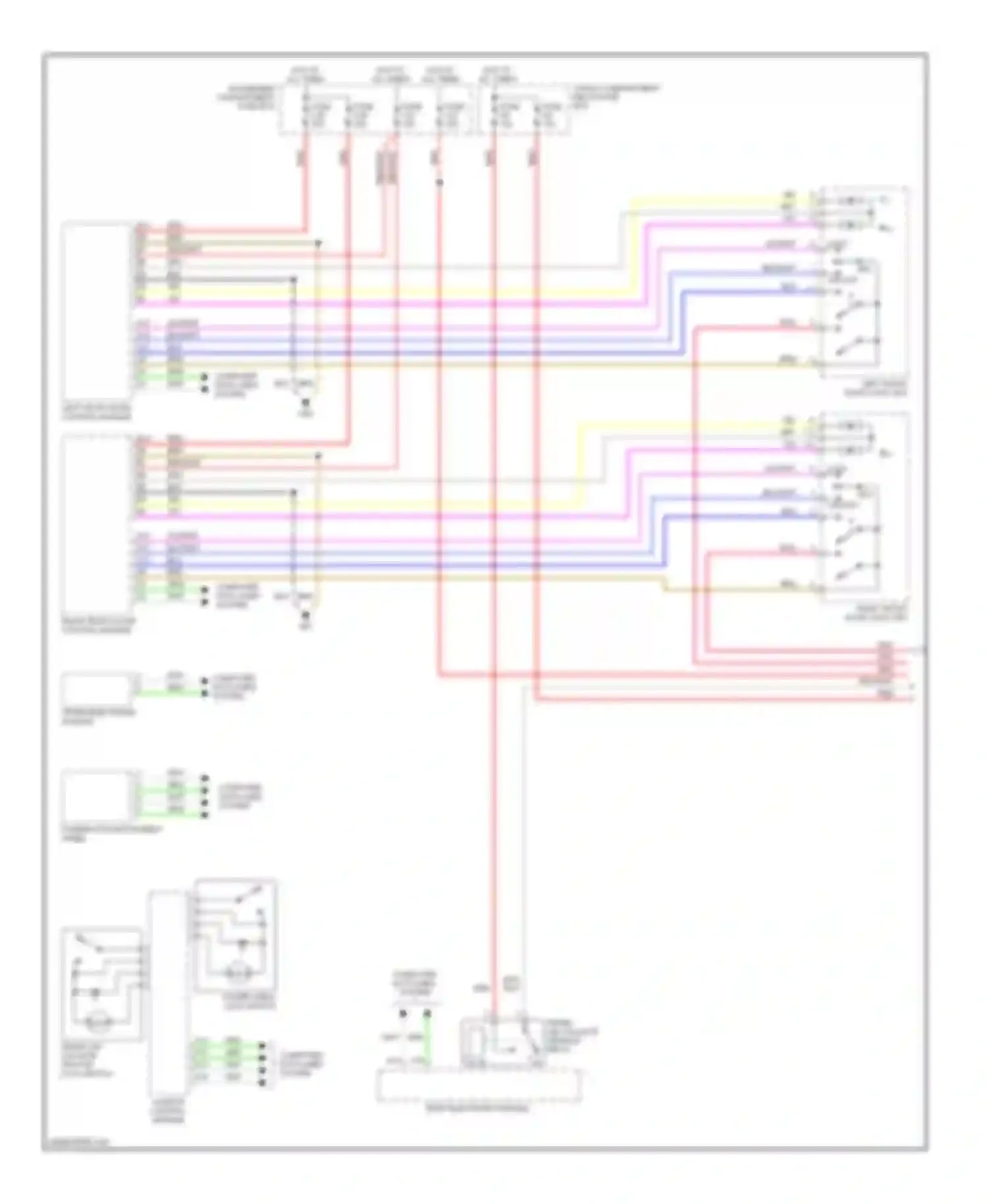 S60 Volvo I (2000-2004): Power door lock circuit (1 of 2)