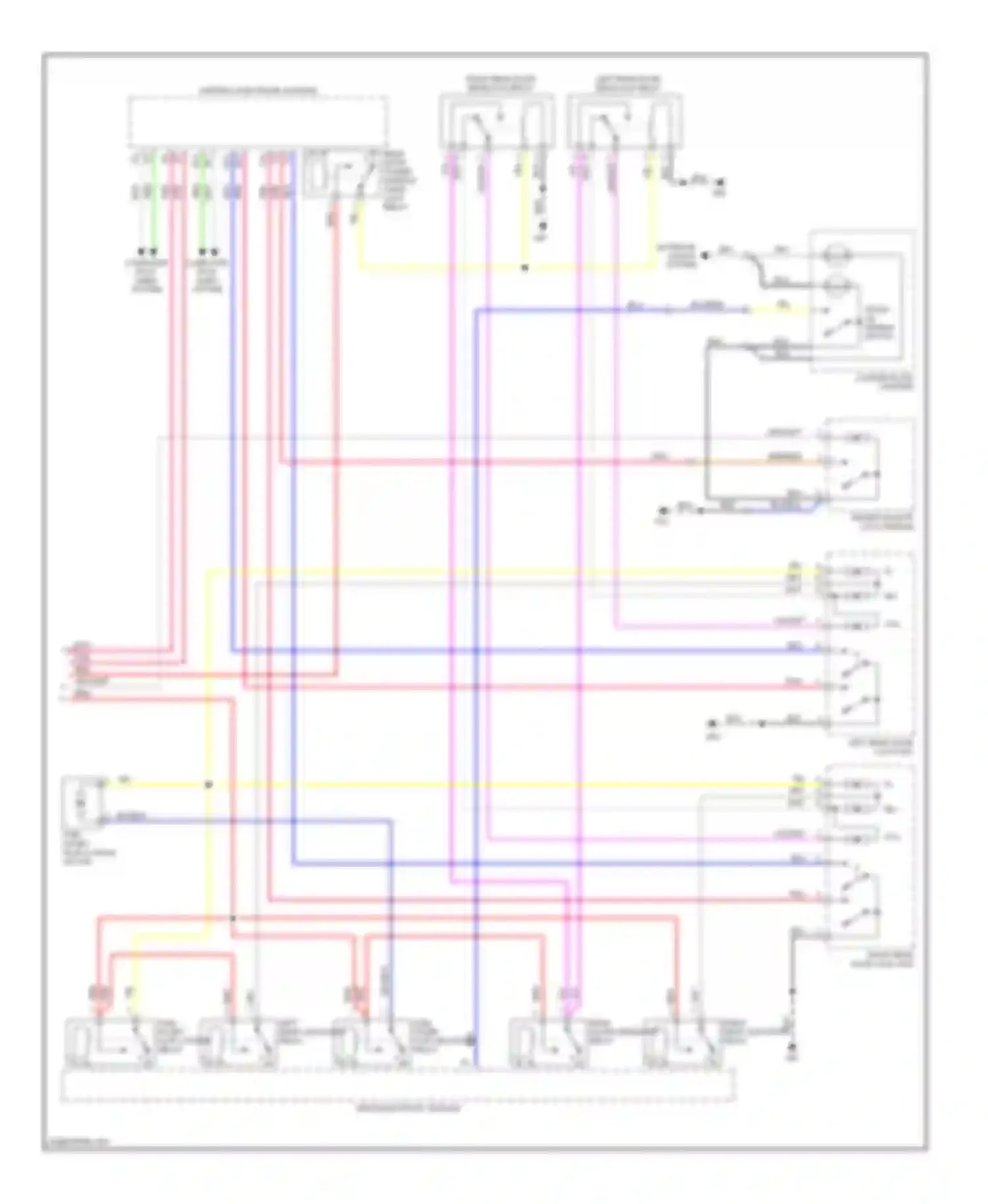 S60 Volvo I (2000-2004): Power door lock circuit (2 of 2)