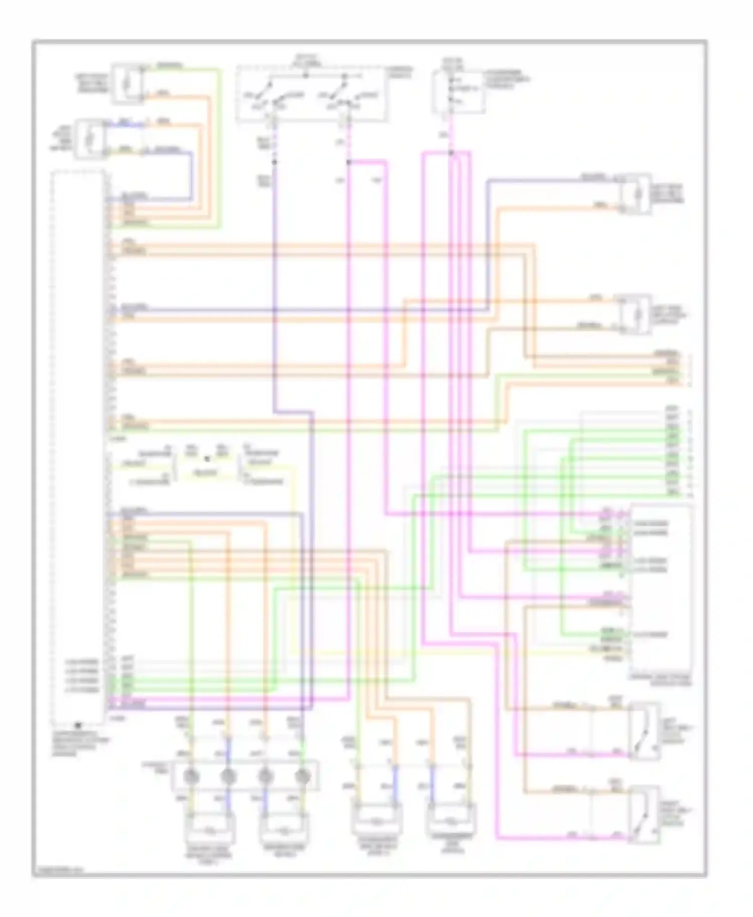 S60 Volvo I (2000-2004): Supplemental restraint circuit (1 of 2)
