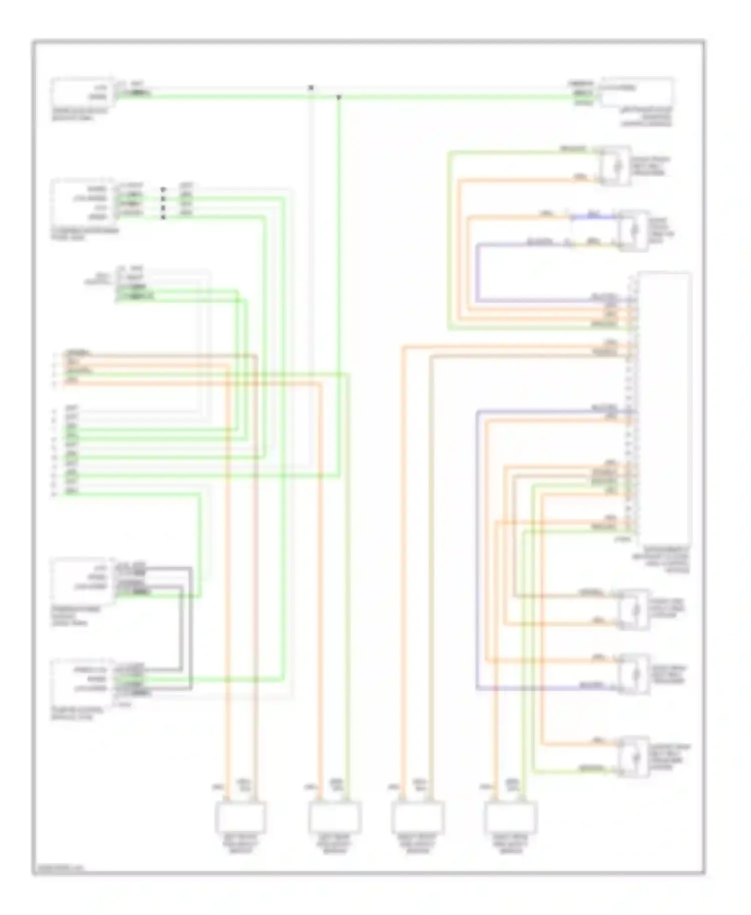 S60 Volvo I (2000-2004): Supplemental restraint circuit (2 of 2)