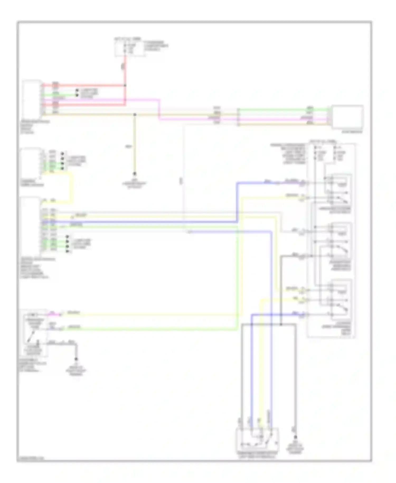 S60 Volvo I (2000-2004): Front wiper/washer circuit