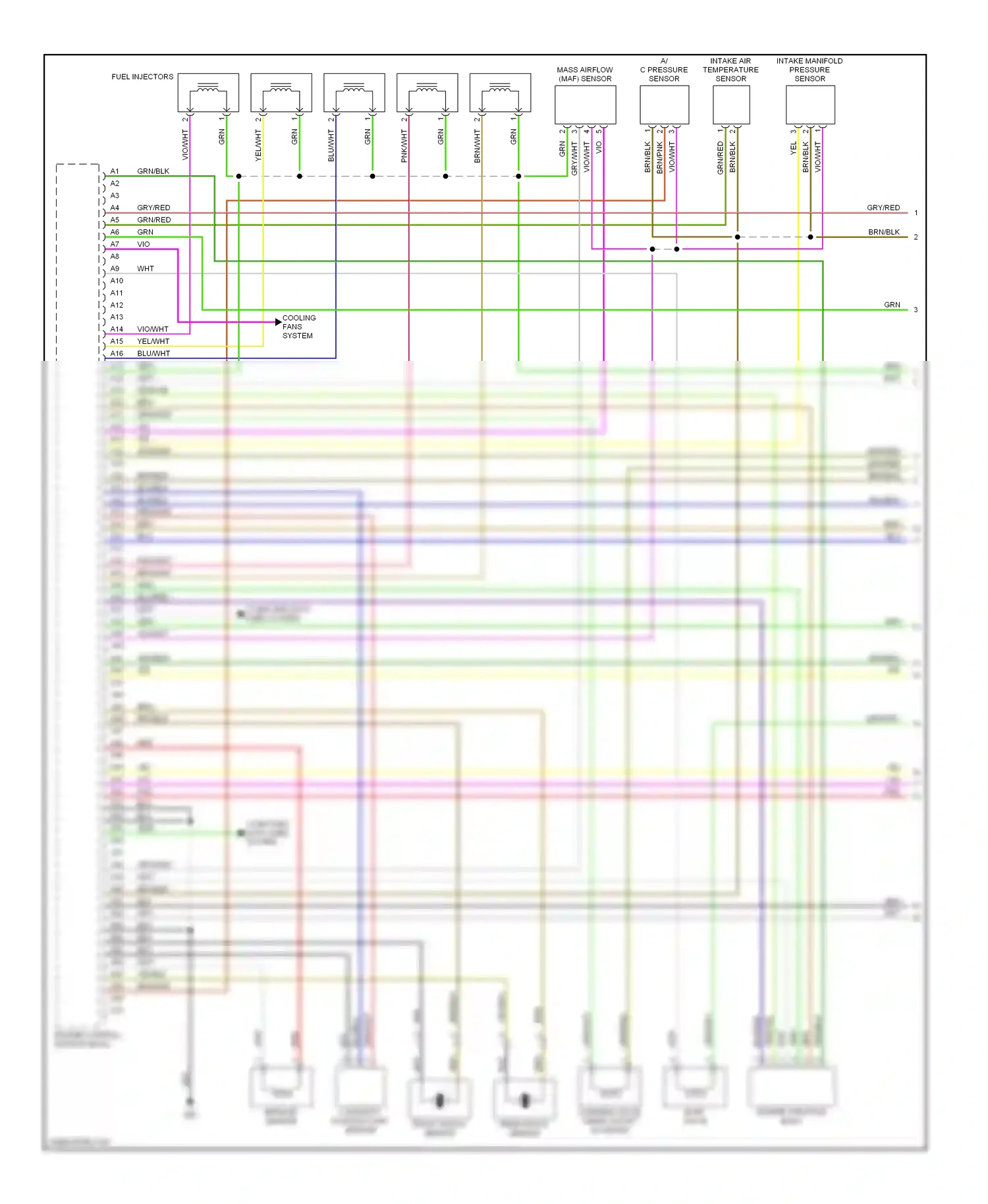 Wiring diagram a/c pressure sensor for Volvo S60 I (2000-2004) (4 of 6)
