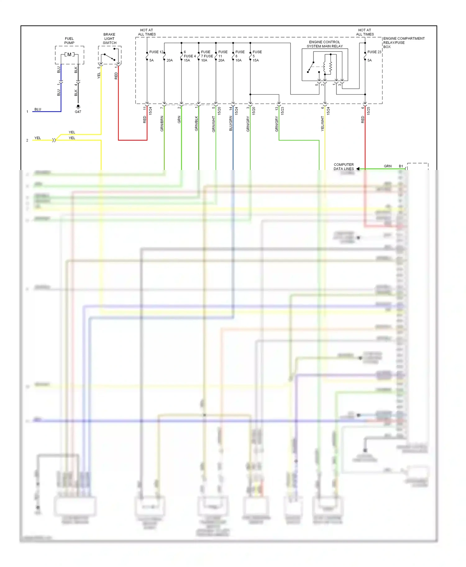 Wiring diagram blk for Volvo S60 I (2000-2004) (46 of 60)
