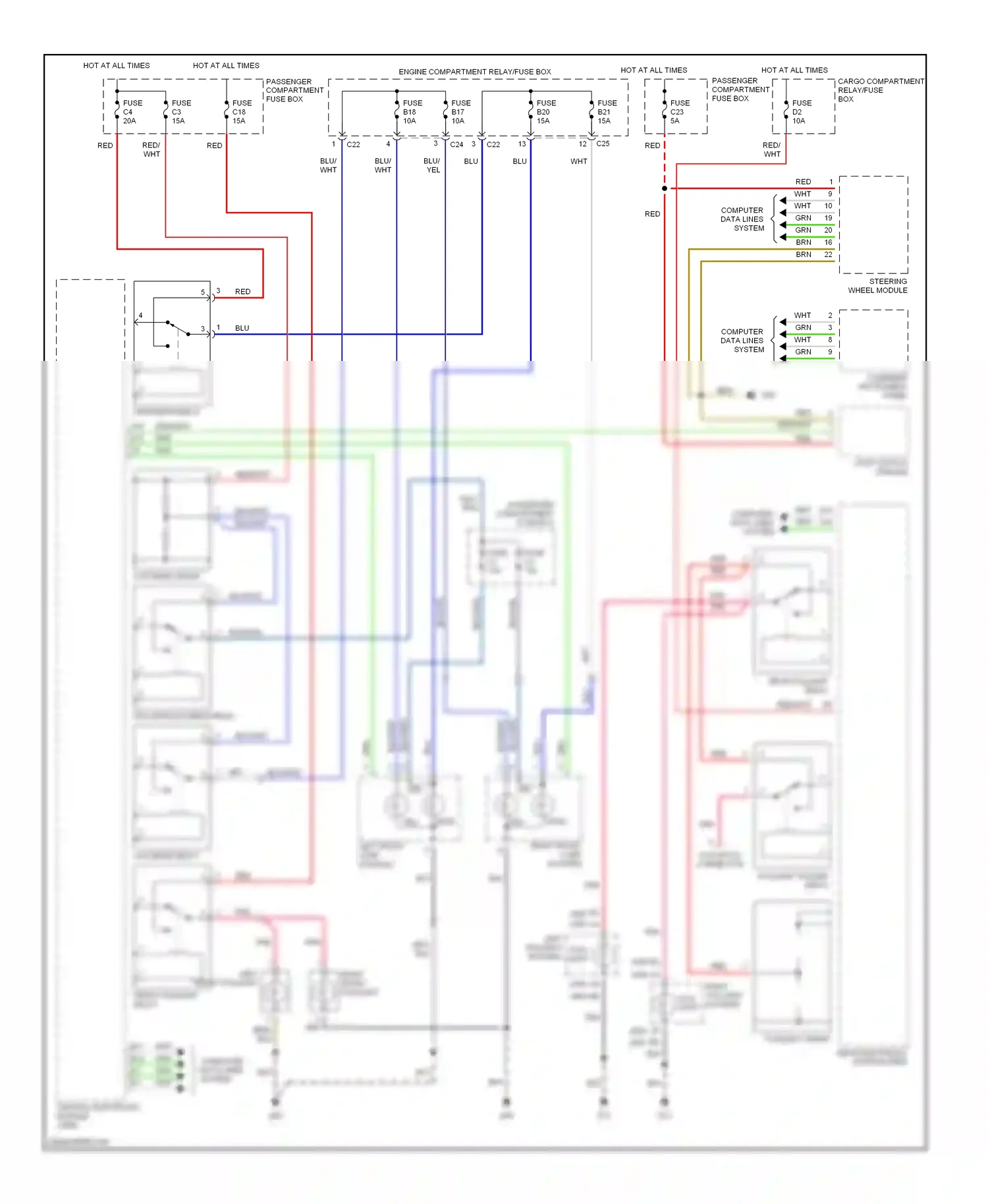 Wiring diagram blu for Volvo S60 I (2000-2004) (25 of 51)