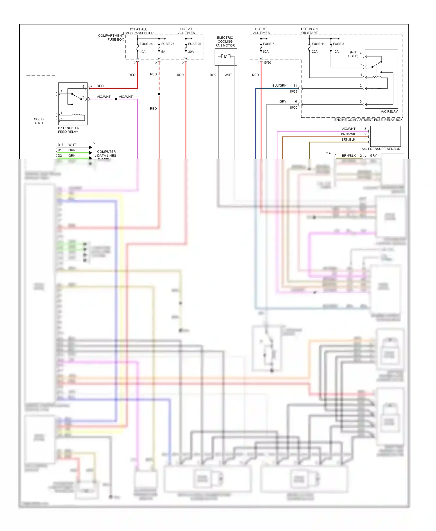 Volvo S60 I (2000-2004) central electronic module (cem) wiring diagram  (5 of 14)