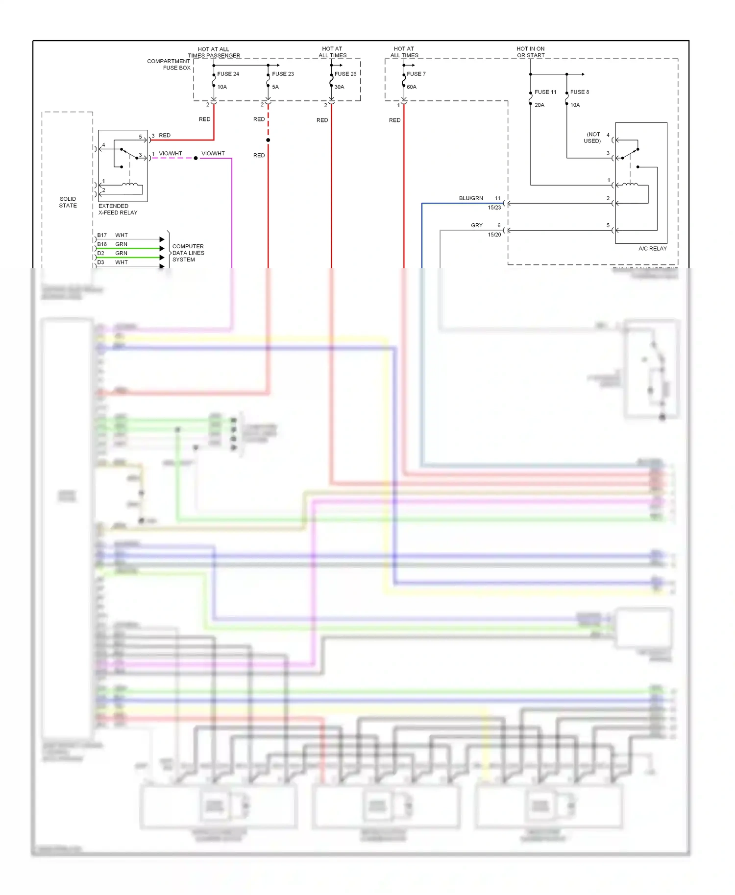 Wiring diagram fuse 26 for Volvo S60 I (2000-2004) (1 of 2)