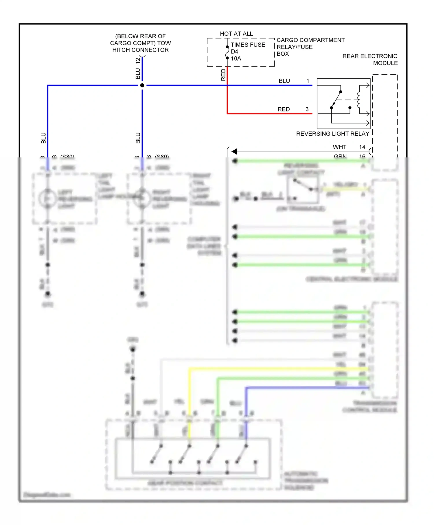 Wiring diagram grn for Volvo S60 I (2000-2004) (21 of 60)