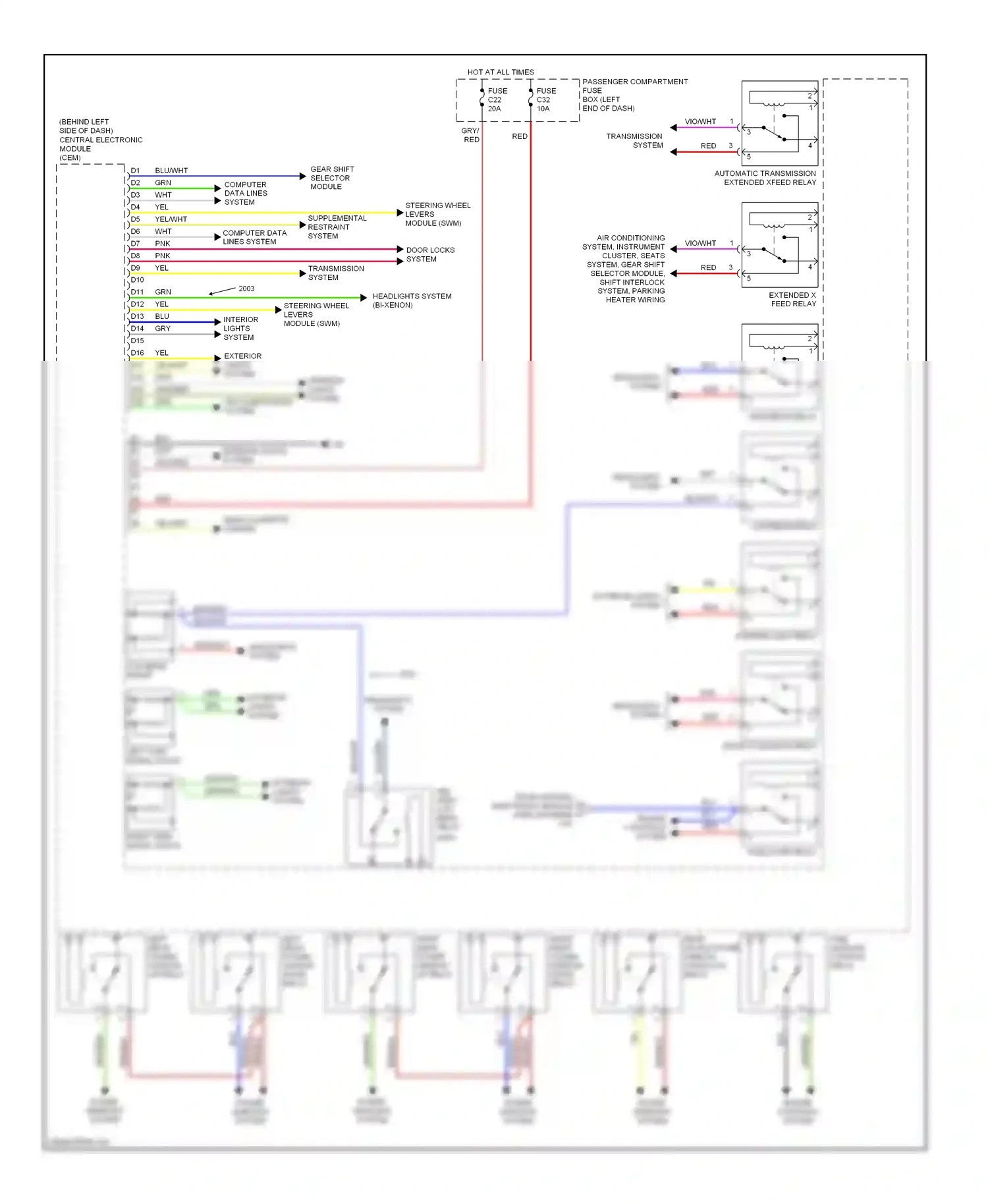 Wiring diagram pnk for Volvo S60 I (2000-2004) (5 of 27)