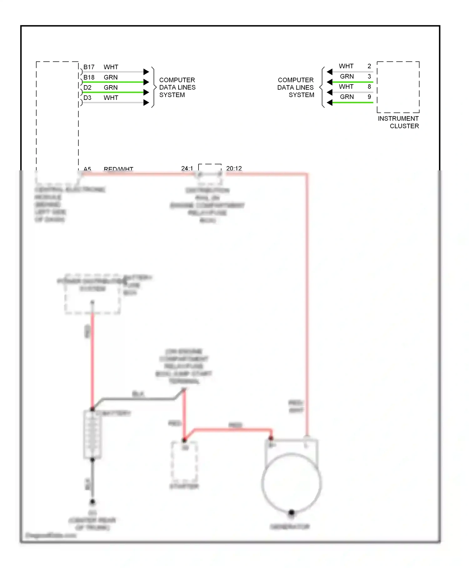 Wiring diagram red for Volvo S60 I (2000-2004) (53 of 59)