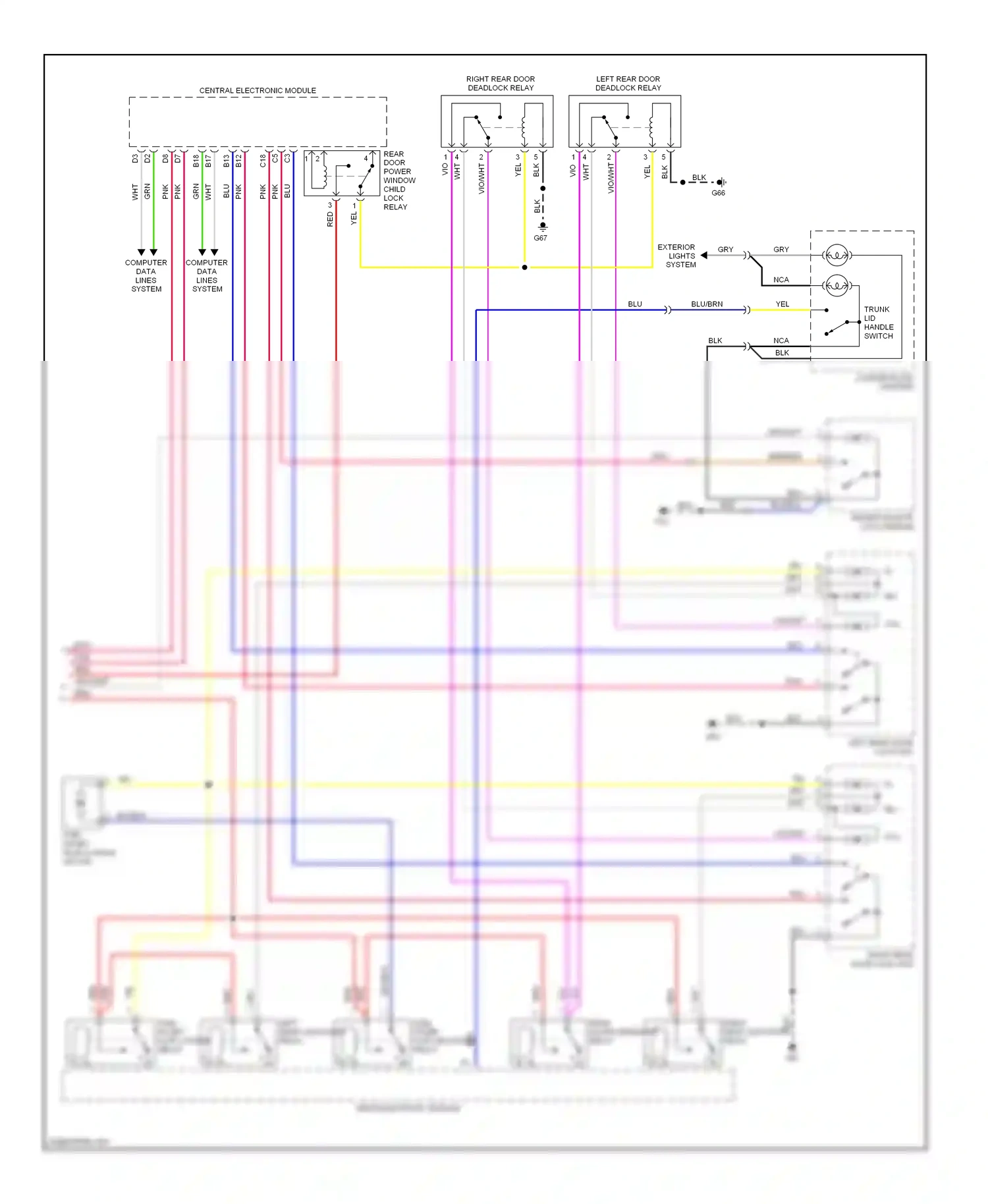 Wiring diagram vio/wht for Volvo S60 I (2000-2004) (18 of 21)