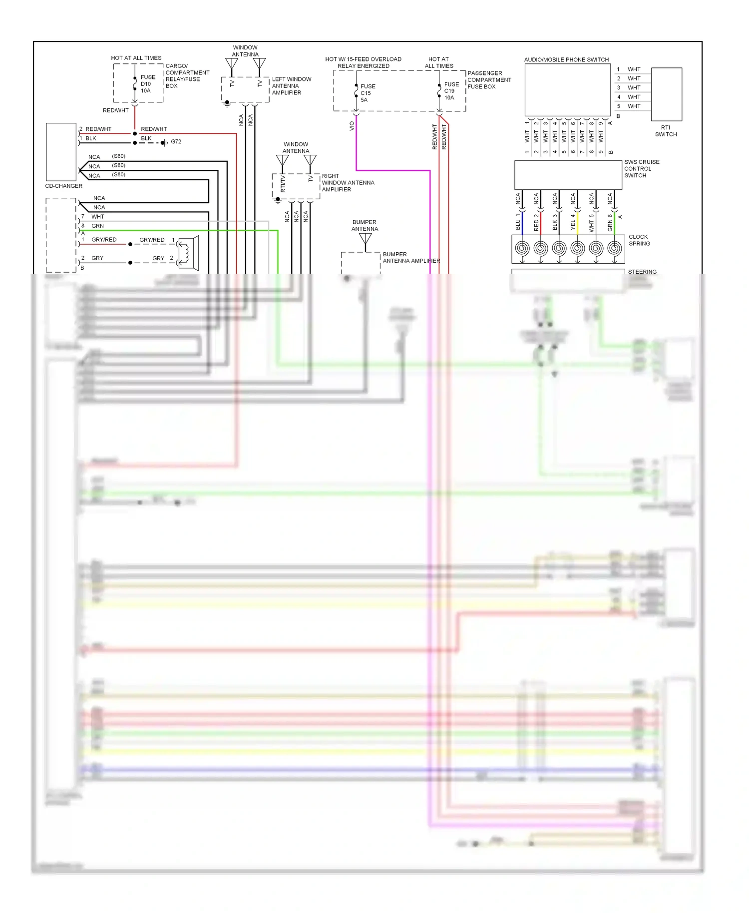 Wiring diagram yel for Volvo S60 I (2000-2004) (35 of 51)