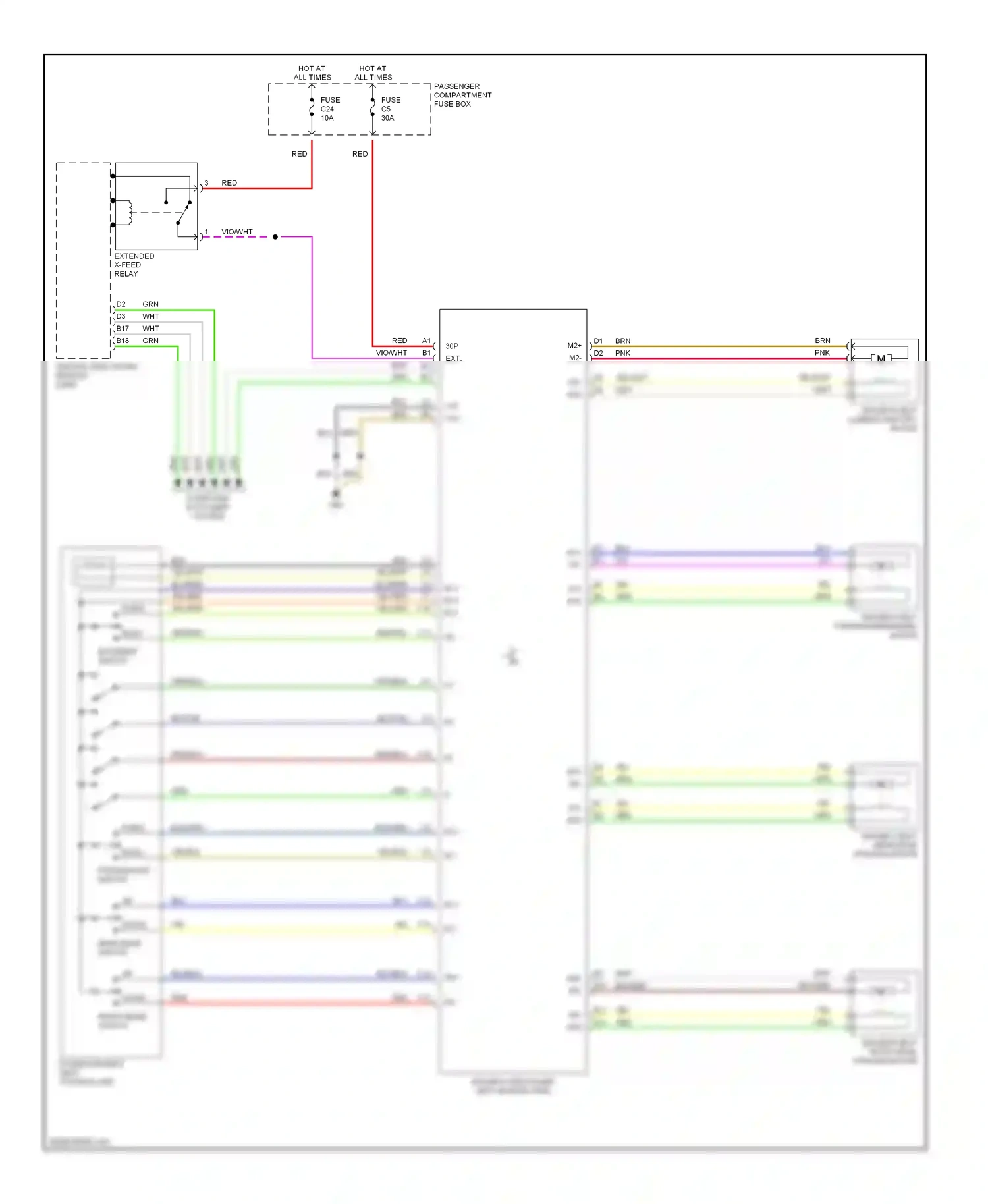 Wiring diagram yel/red for Volvo S60 I (2000-2004) (14 of 18)