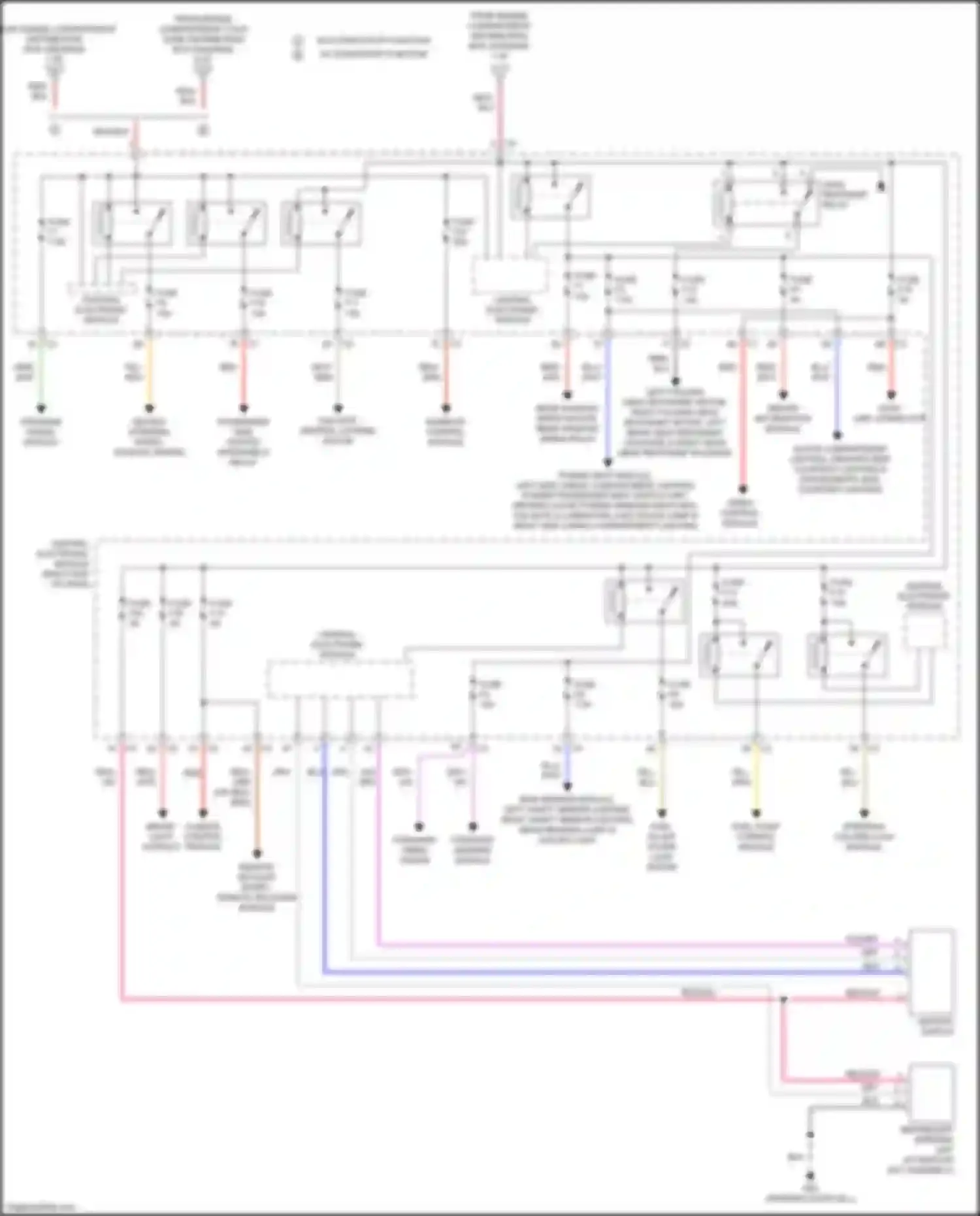 S60 Volvo II facelift (2013-2018): Power distribution circuit (2 of 4)