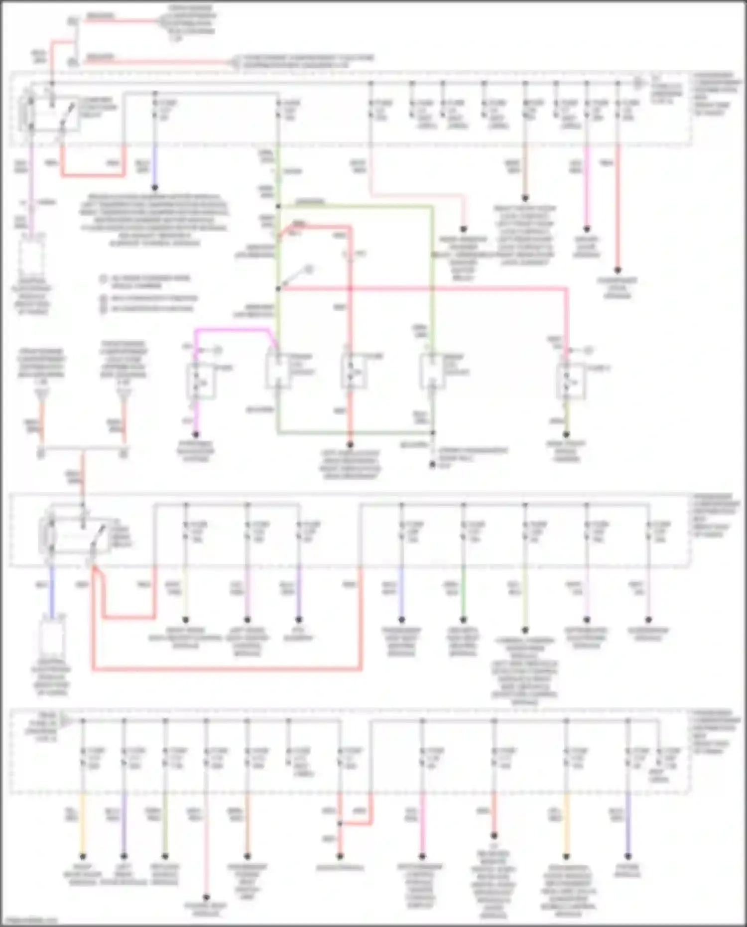 S60 Volvo II facelift (2013-2018): Power distribution circuit (3 of 4)