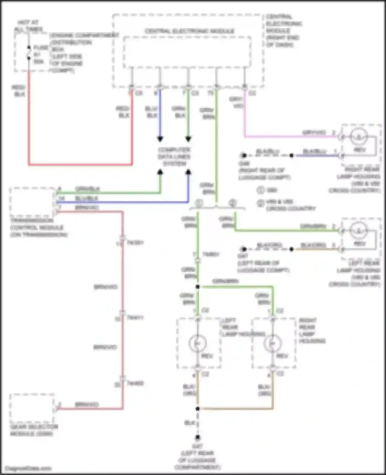 Wiring diagram blk/org for Volvo S60 II facelift (2013-2018) (1 of 28)