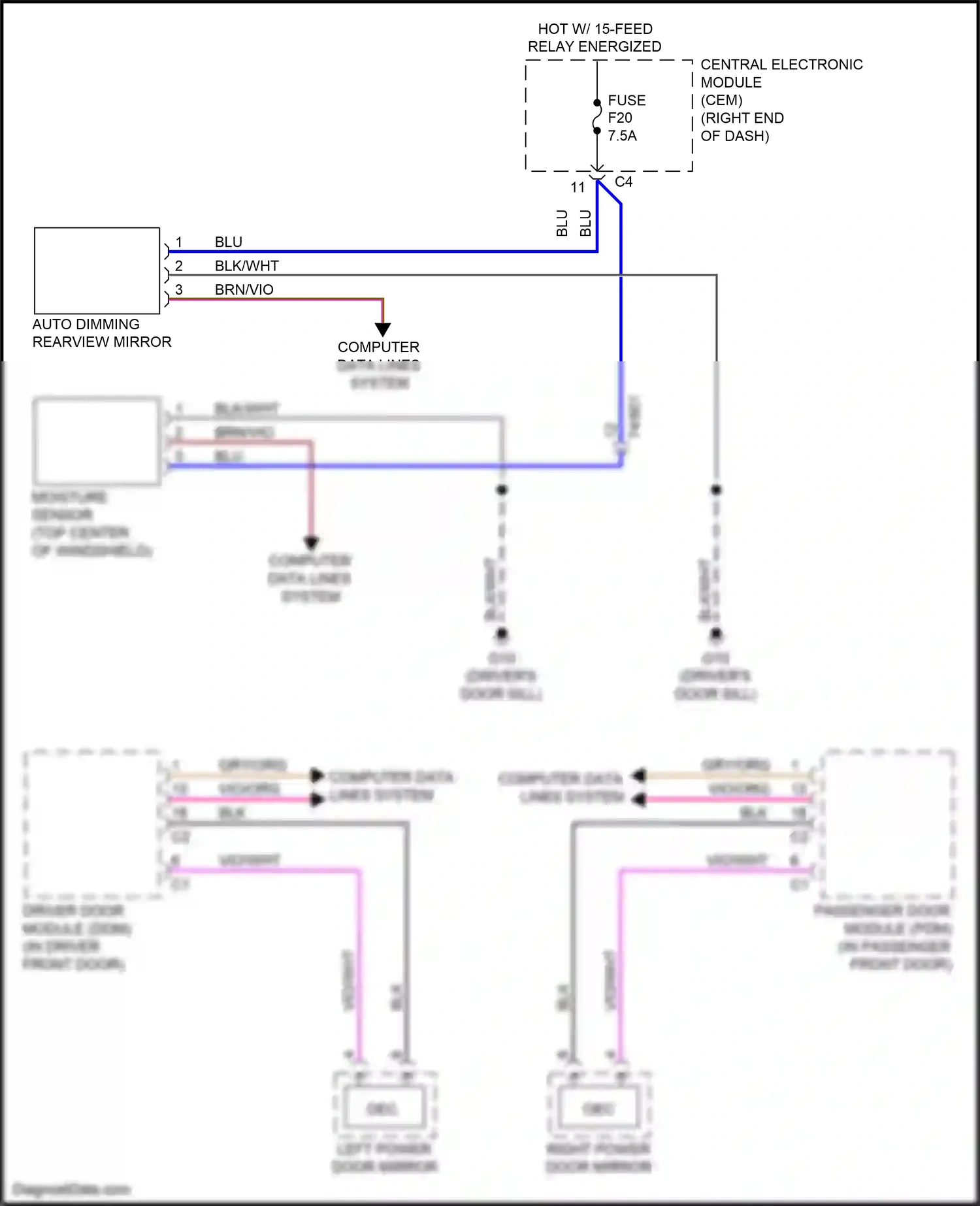 Wiring diagram blu for Volvo S60 II facelift (2013-2018) (48 of 68)