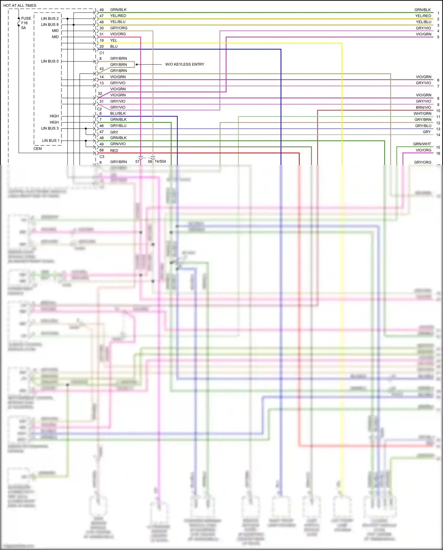 Wiring diagram blu for Volvo S60 II facelift (2013-2018) (2 of 68)