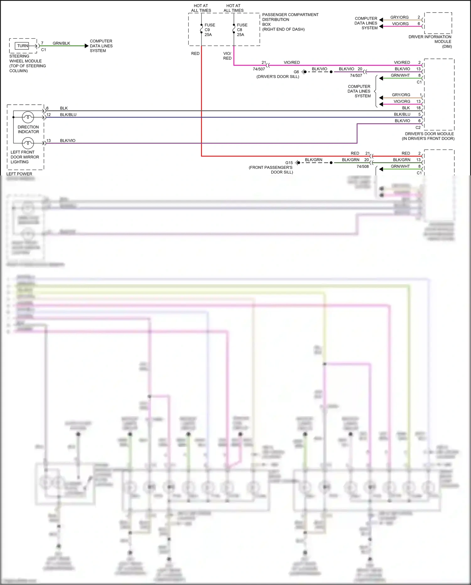 Wiring diagram blu for Volvo S60 II facelift (2013-2018) (17 of 68)