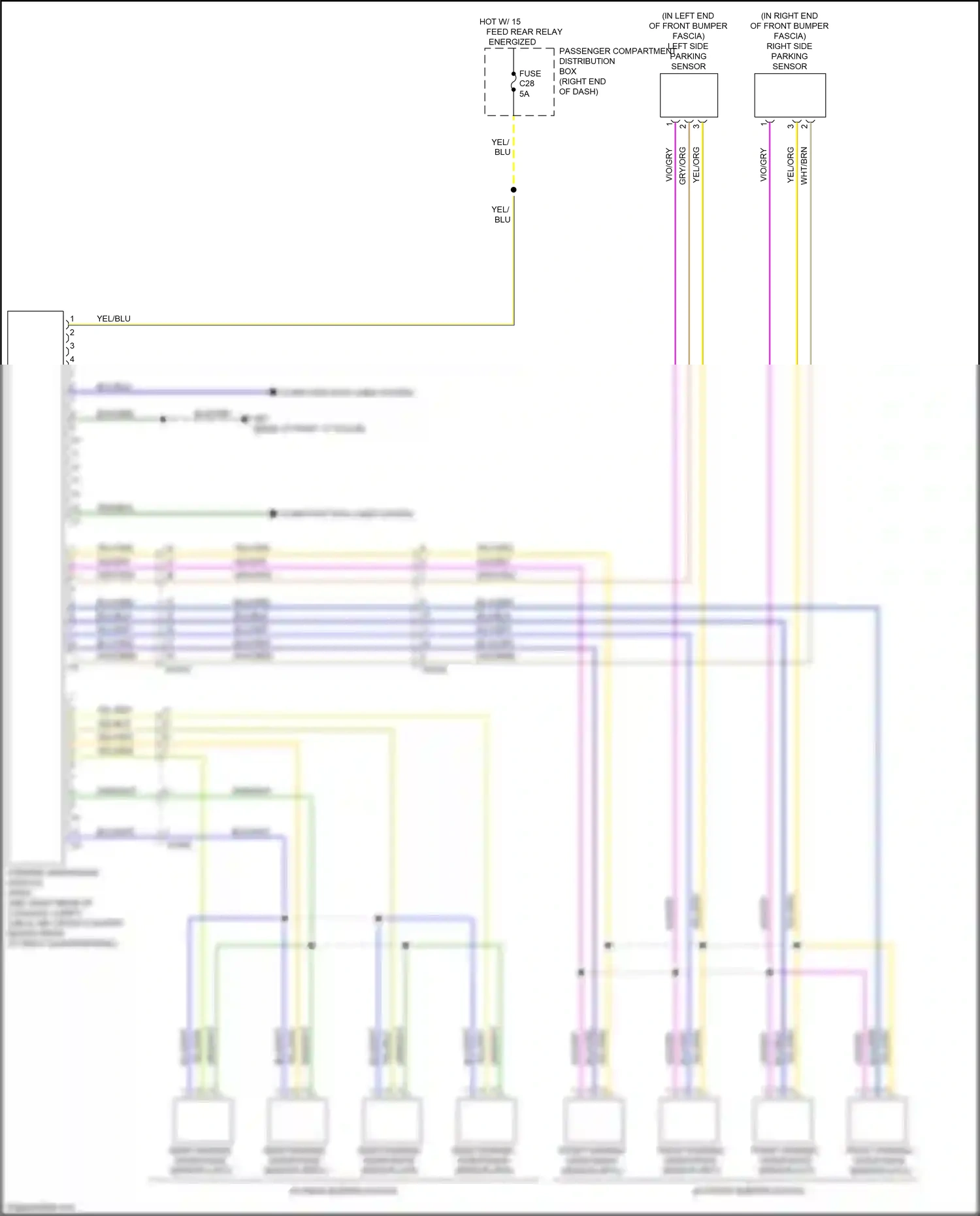Wiring diagram blu/org for Volvo S60 II facelift (2013-2018) (6 of 18)