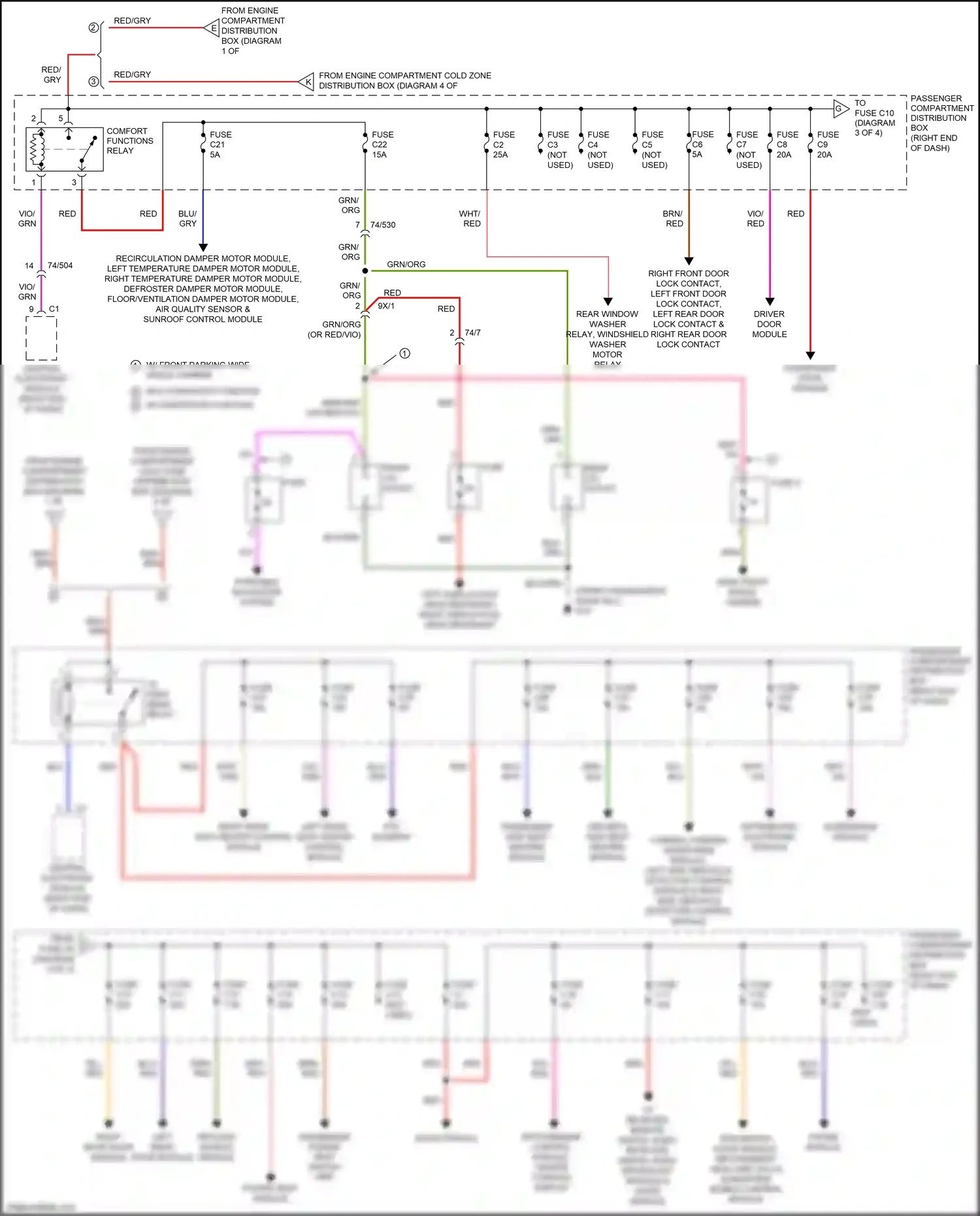 Wiring diagram central electronic module for Volvo S60 II facelift (2013-2018) (7 of 31)