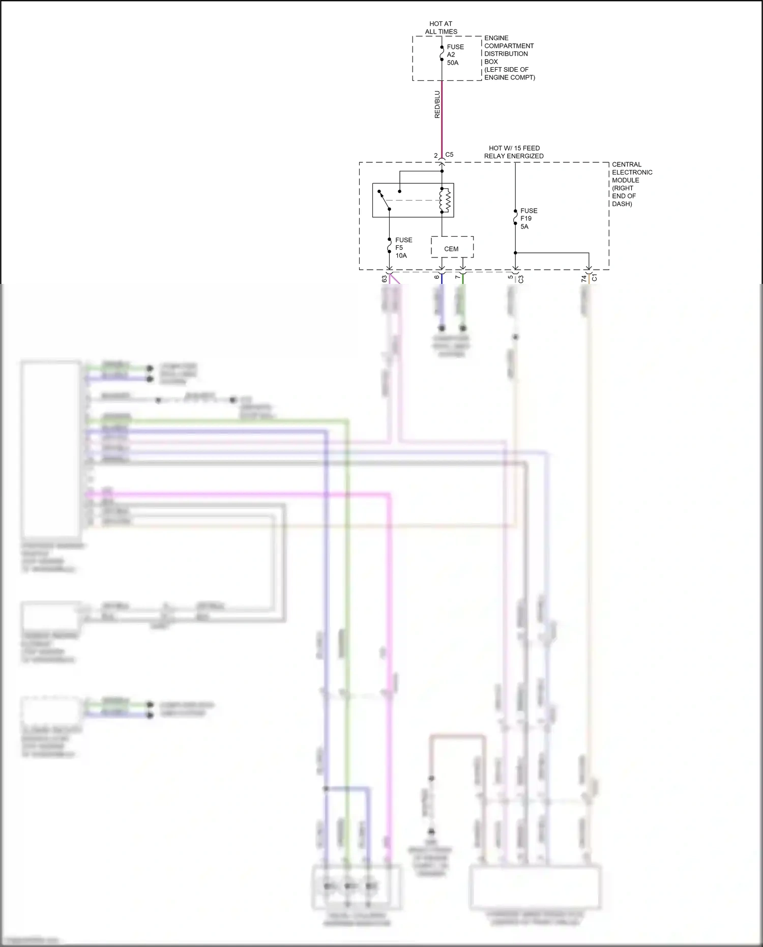 Wiring diagram central electronic module for Volvo S60 II facelift (2013-2018) (14 of 31)