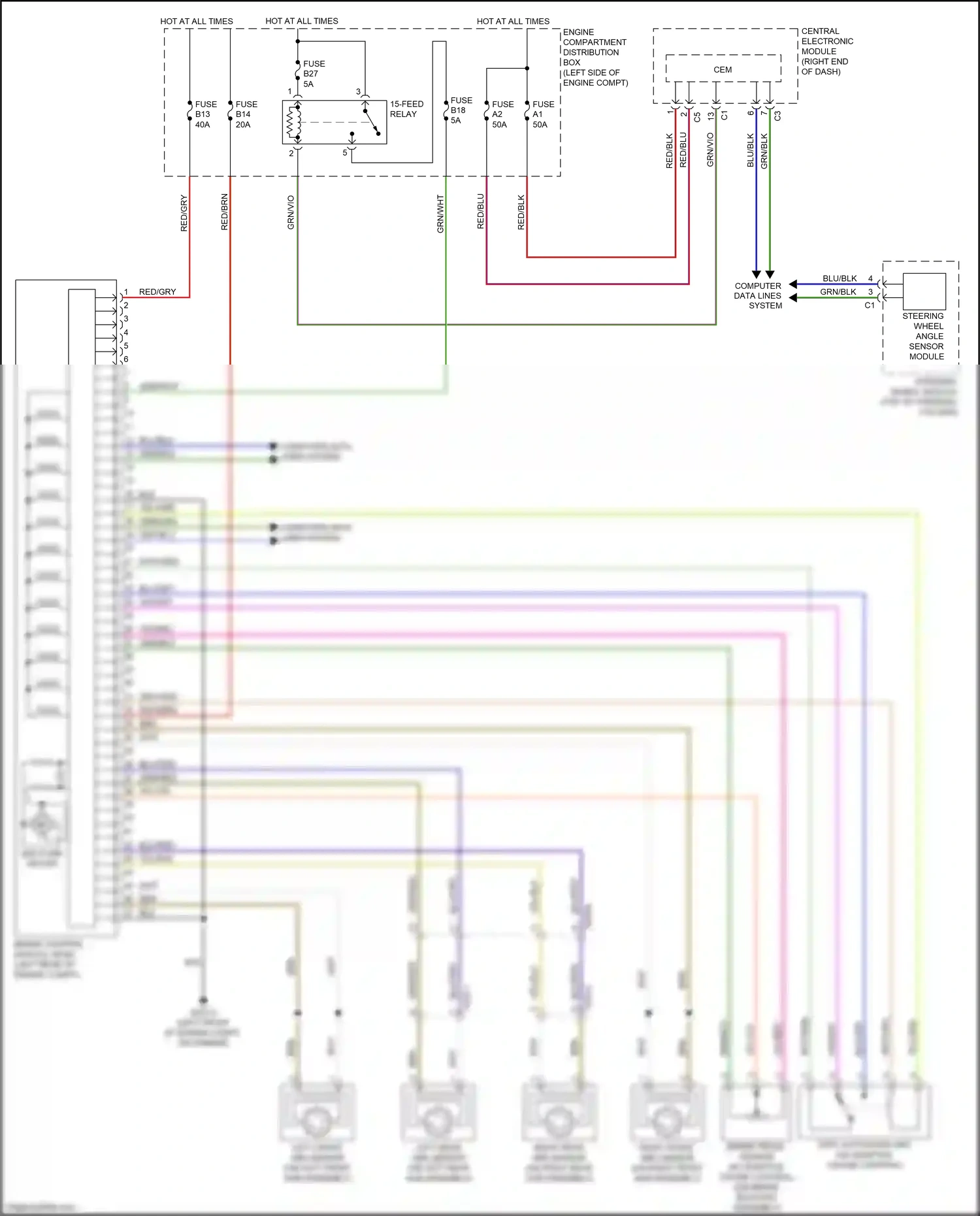 Wiring diagram central electronic module for Volvo S60 II facelift (2013-2018) (21 of 31)