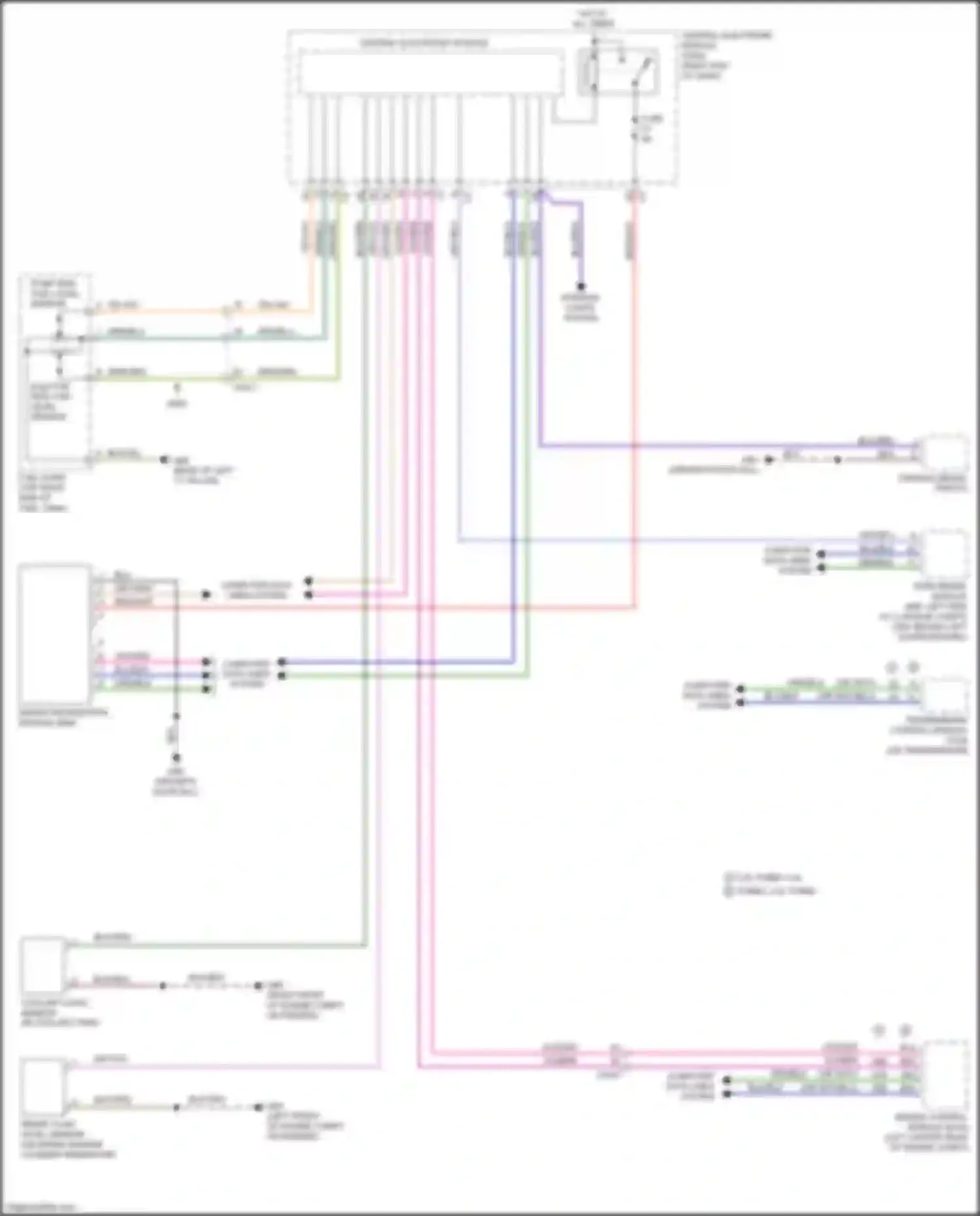 Wiring diagram computer data lines system for Volvo S60 II facelift (2013-2018) (44 of 72)