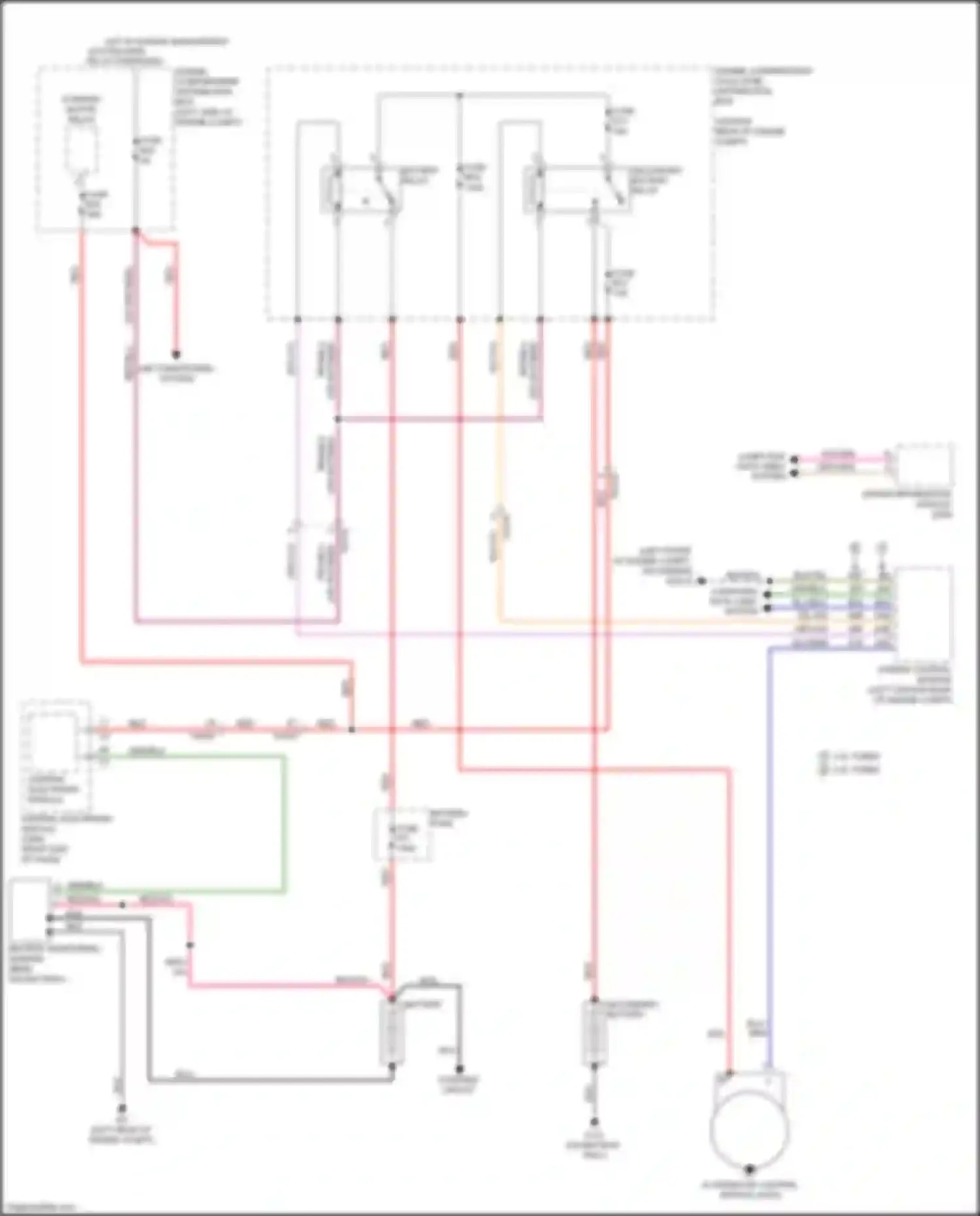 Wiring diagram engine compartment distribution box for Volvo S60 II facelift (2013-2018) (1 of 55)