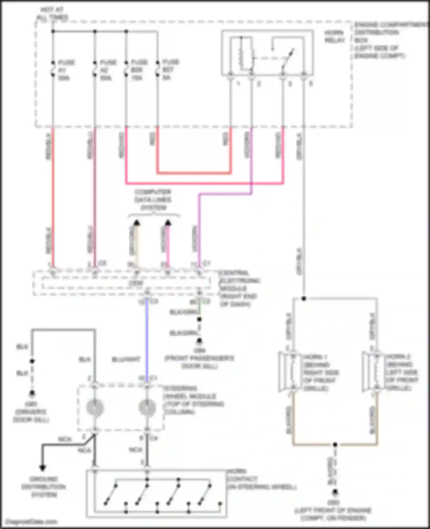 Wiring diagram engine compartment distribution box for Volvo S60 II facelift (2013-2018) (17 of 55)
