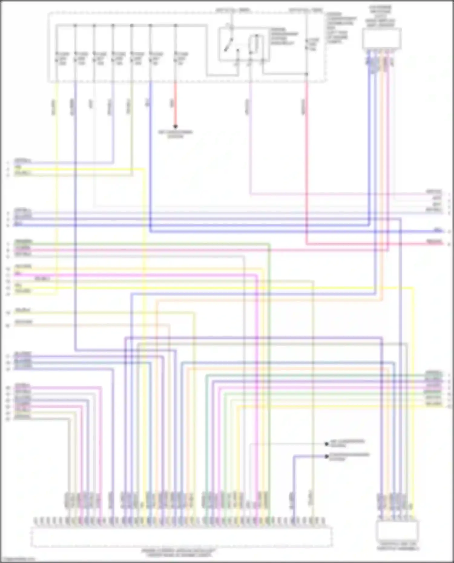 Wiring diagram engine management system main relay for Volvo S60 II facelift (2013-2018) (8 of 8)