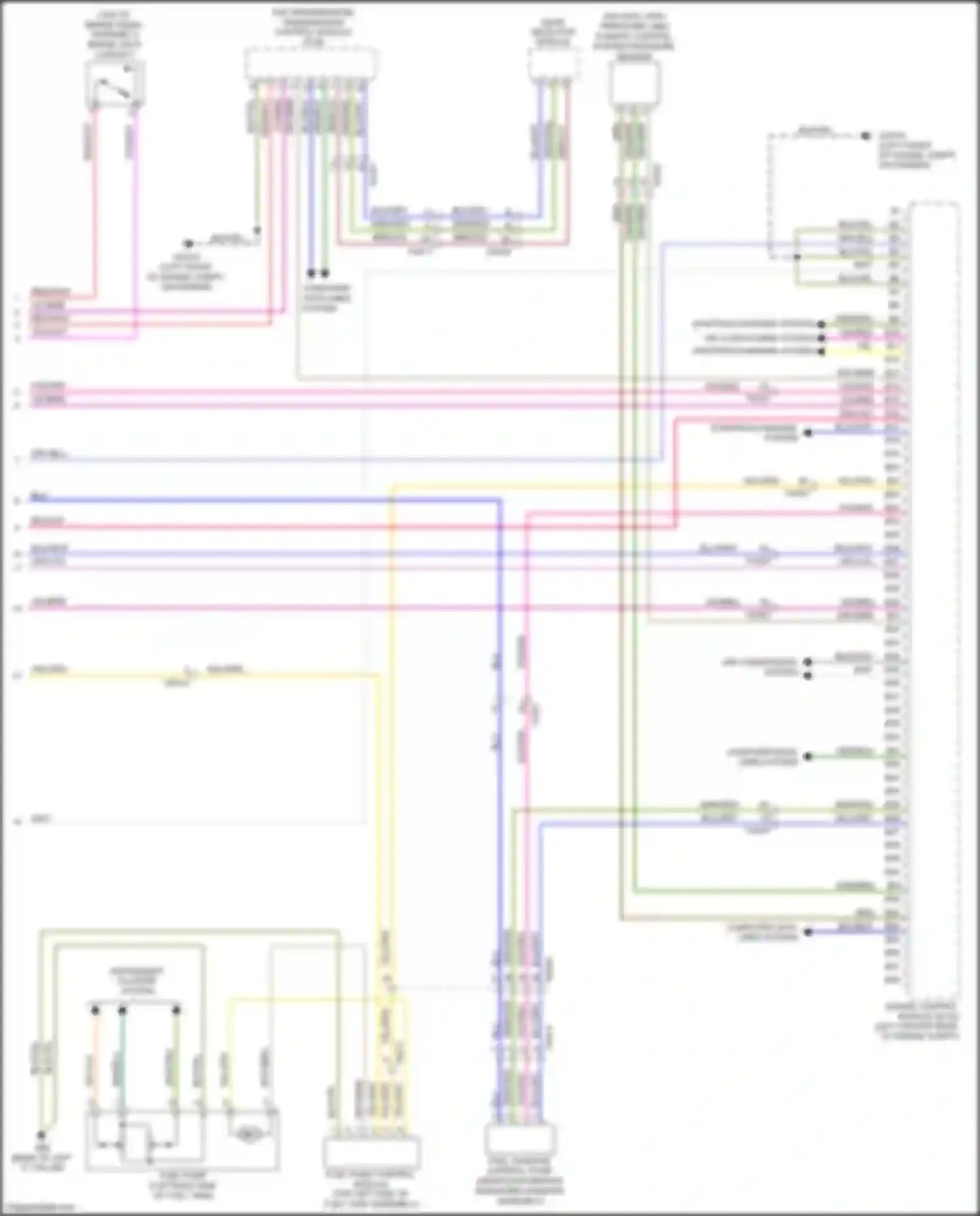 Wiring diagram gear selector module for Volvo S60 II facelift (2013-2018) (3 of 3)
