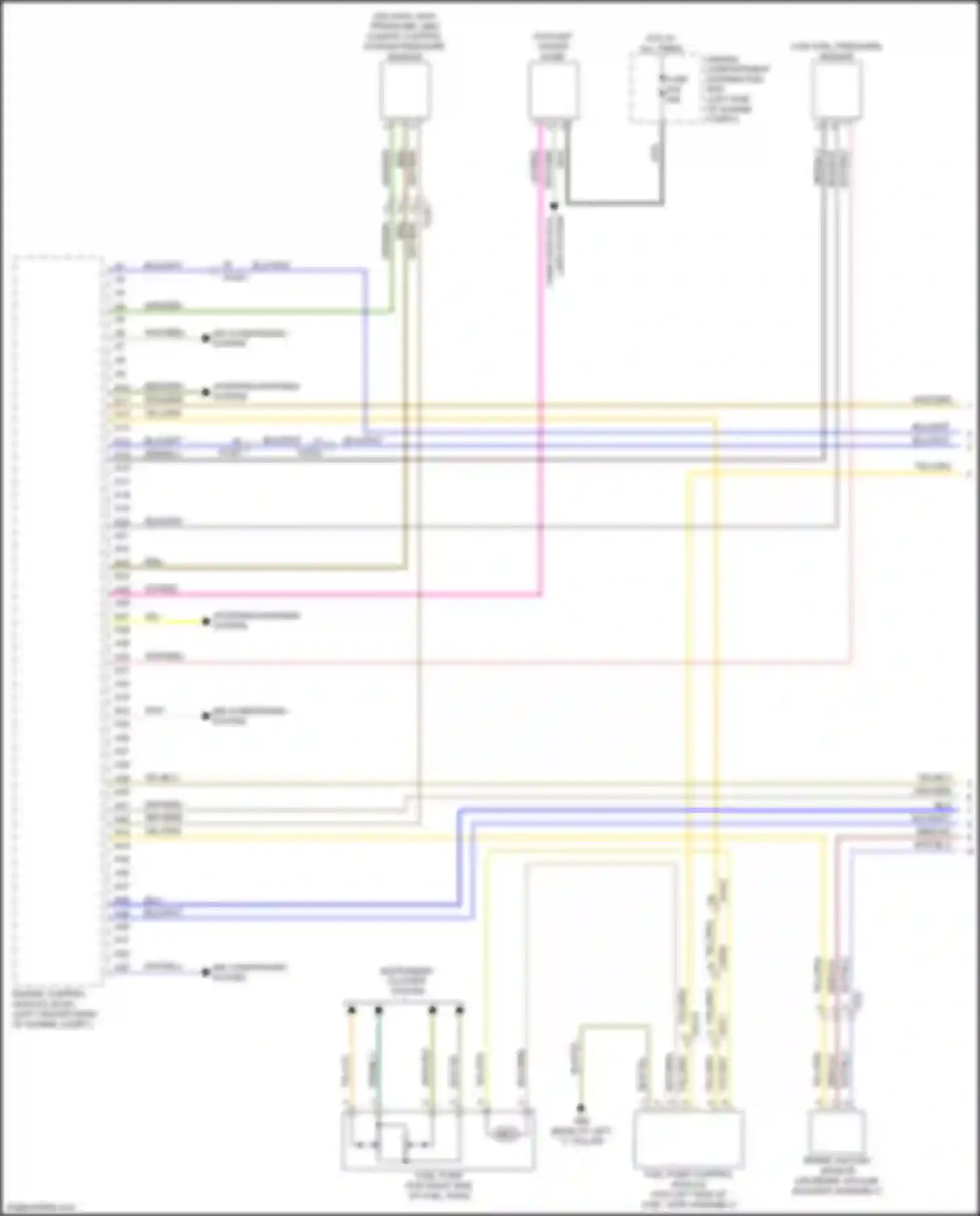 Wiring diagram instrument cluster system for Volvo S60 II facelift (2013-2018) (3 of 5)