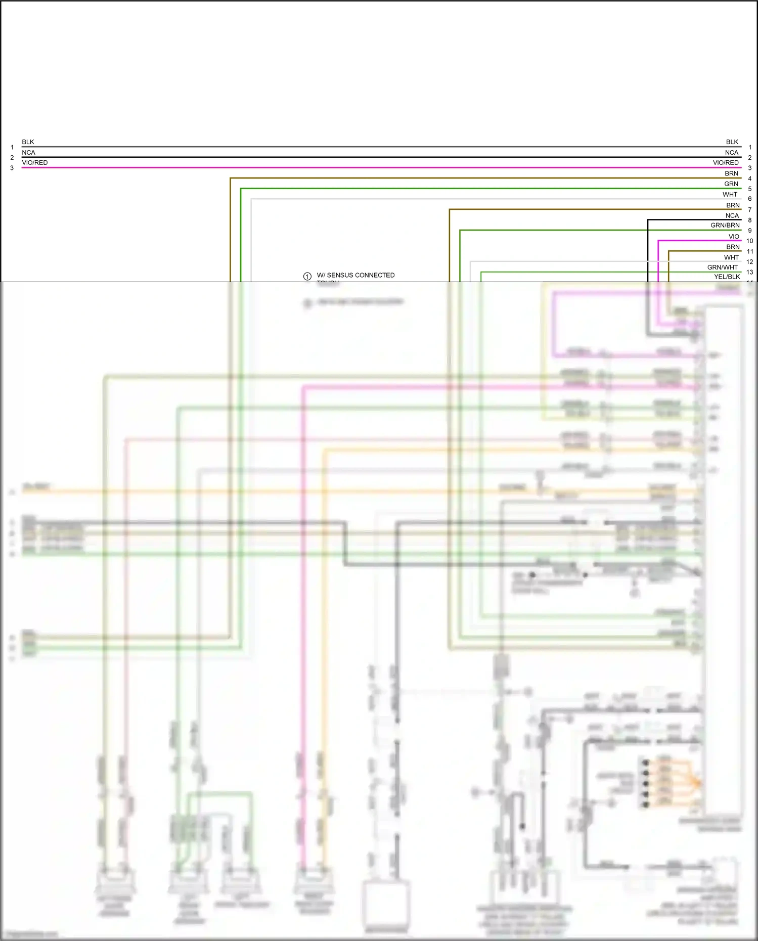 Wiring diagram lf+ for Volvo S60 II facelift (2013-2018) (1 of 3)