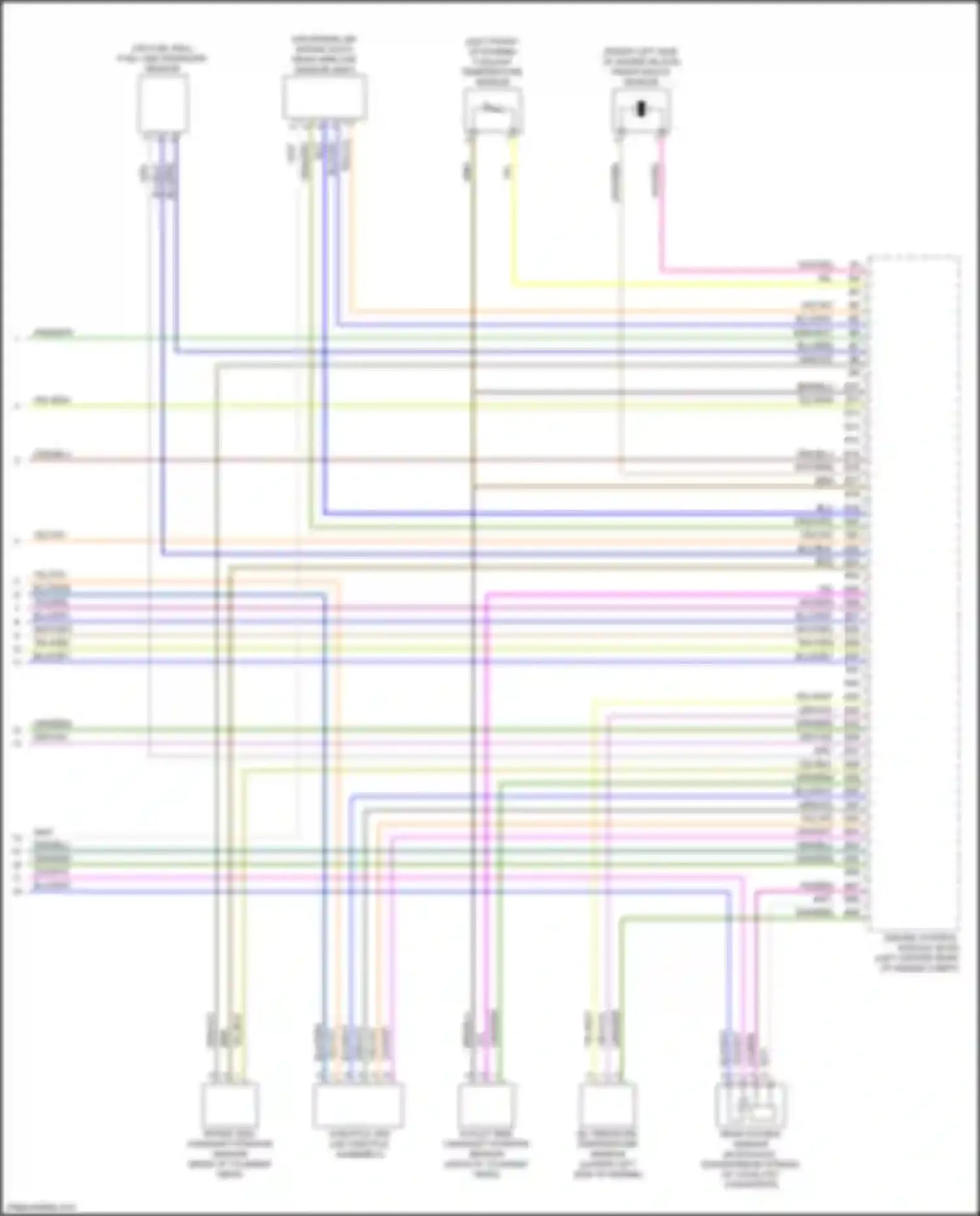 Wiring diagram oil pressure/ temperature sensor for Volvo S60 II facelift (2013-2018) (1 of 1)