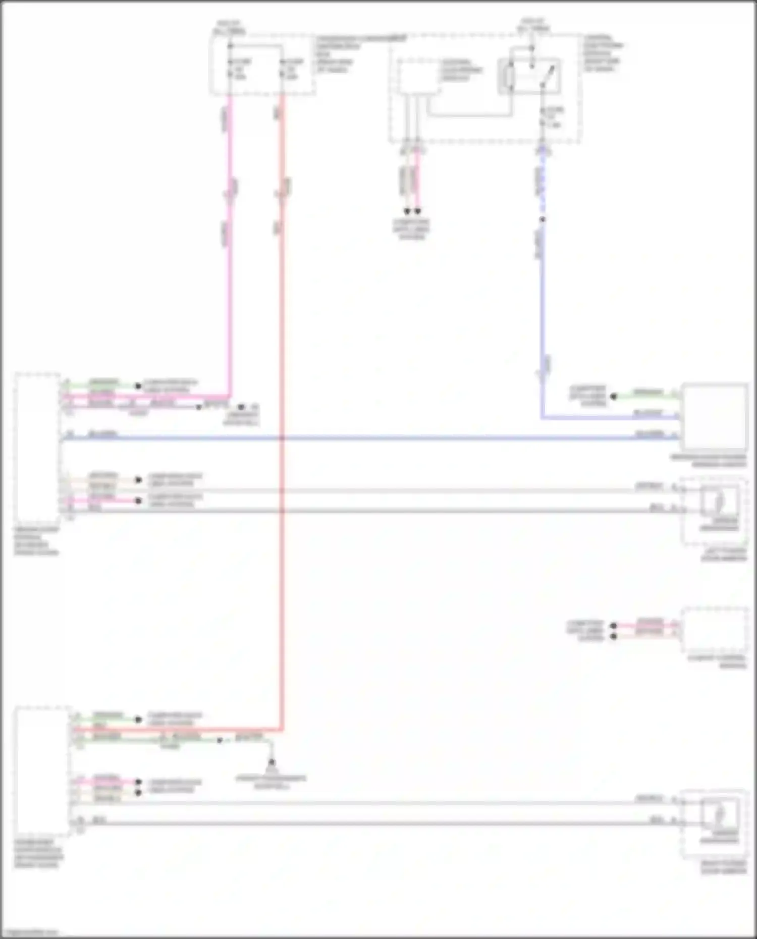 Wiring diagram passenger compartment distribution box for Volvo S60 II facelift (2013-2018) (6 of 32)