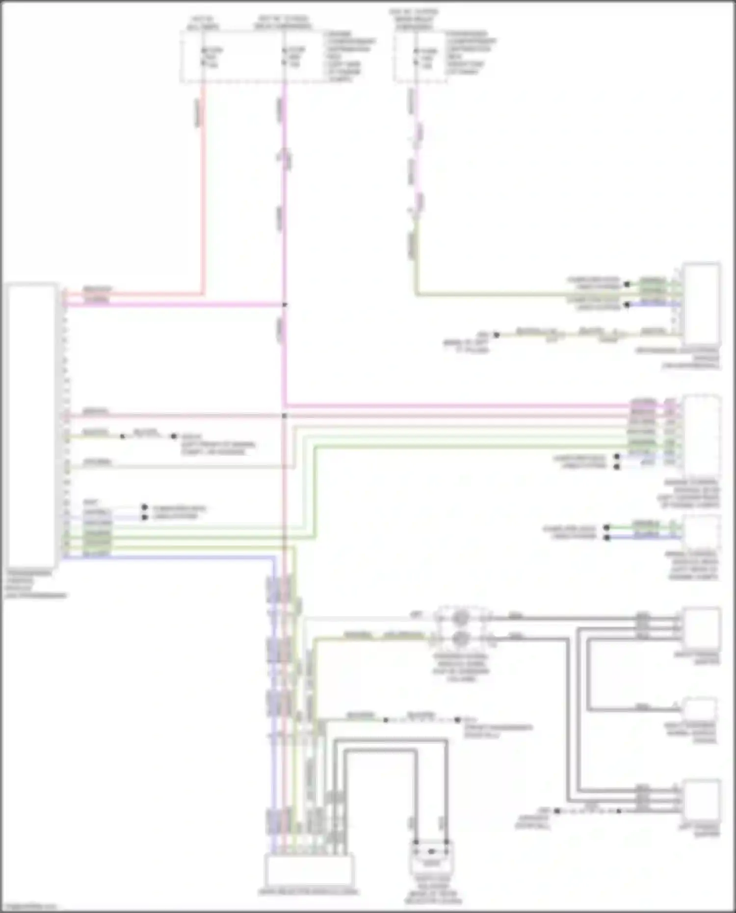 Wiring diagram passenger compartment distribution box for Volvo S60 II facelift (2013-2018) (21 of 32)
