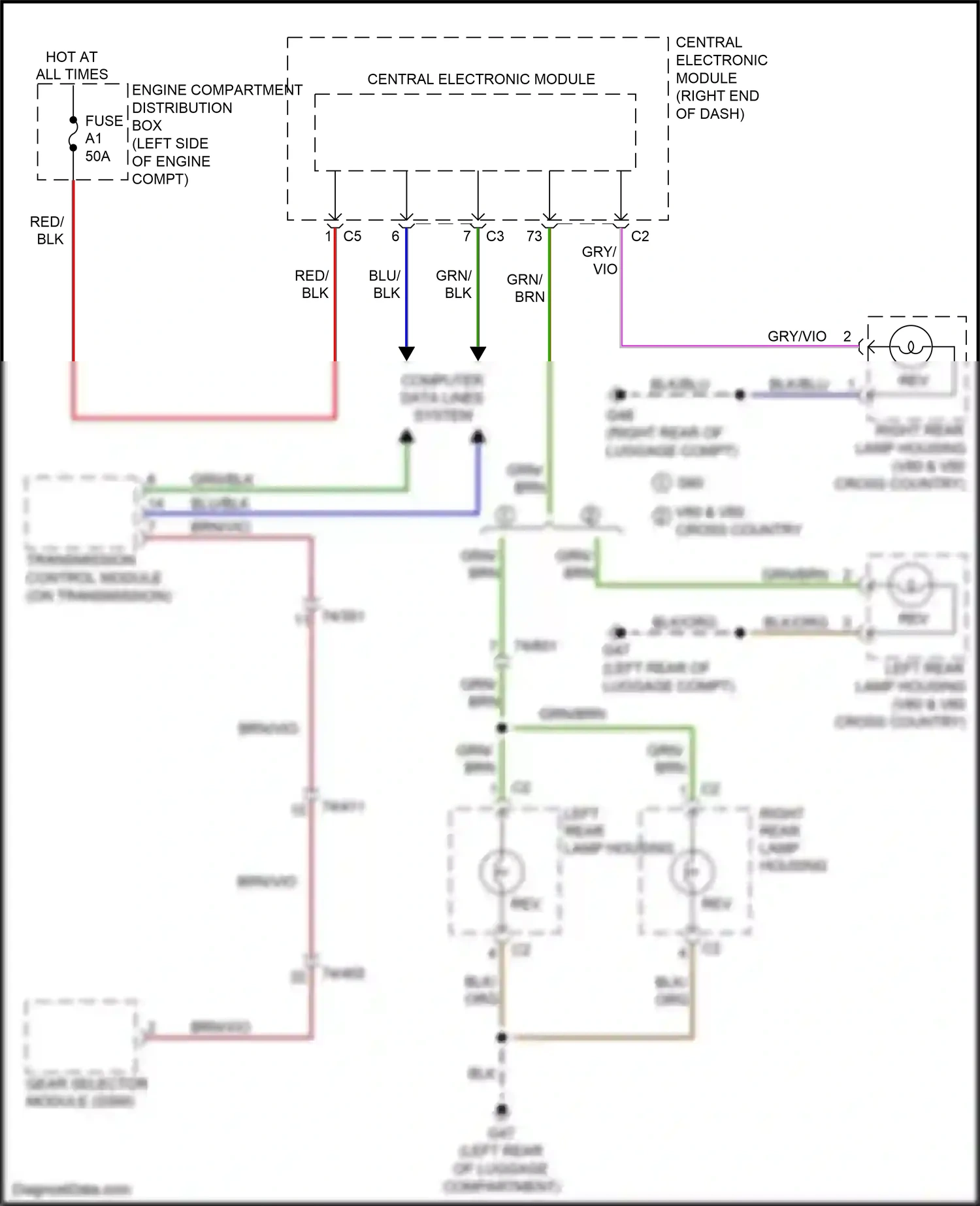 Wiring diagram red for Volvo S60 II facelift (2013-2018) (21 of 70)