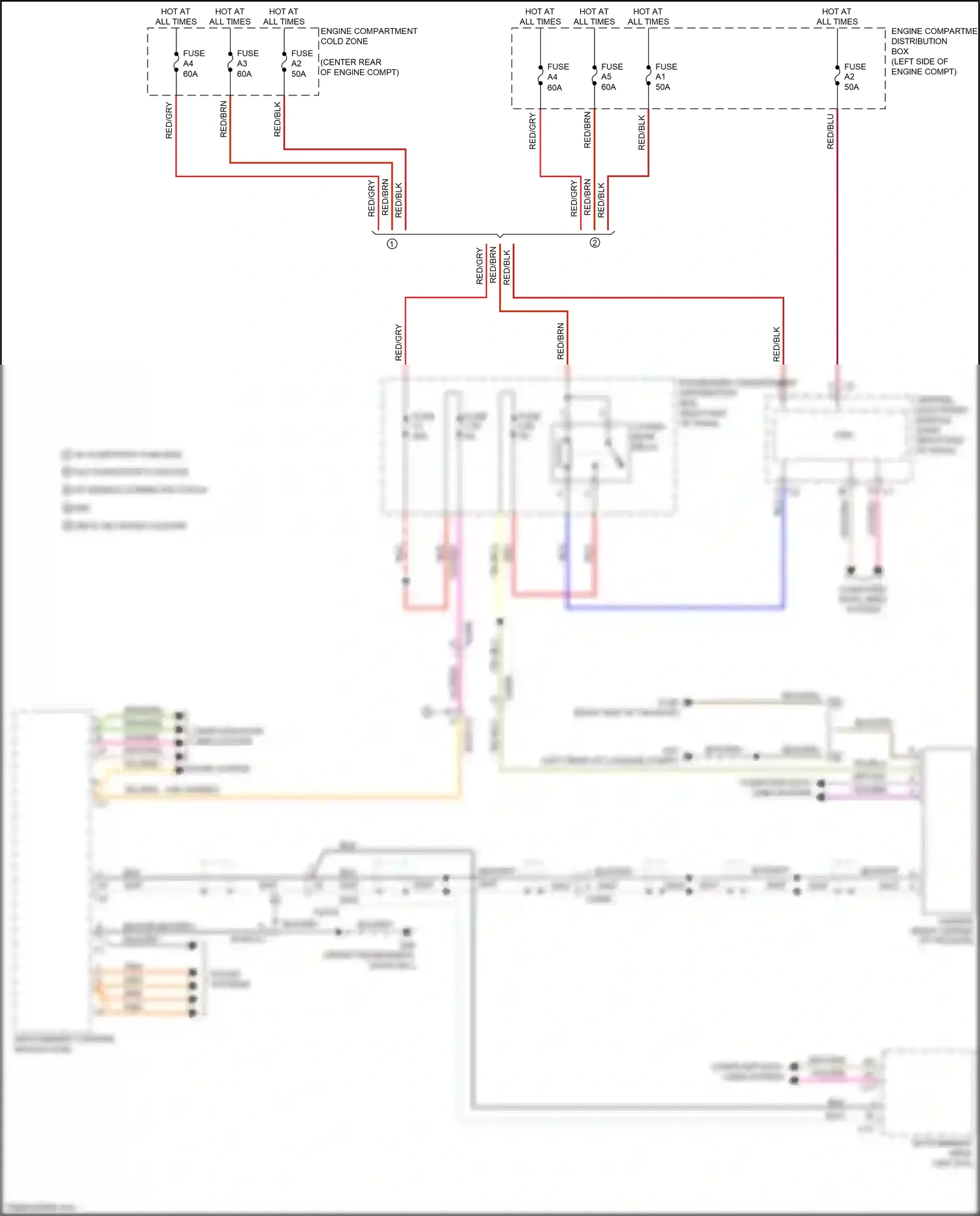Wiring diagram red for Volvo S60 II facelift (2013-2018) (38 of 70)