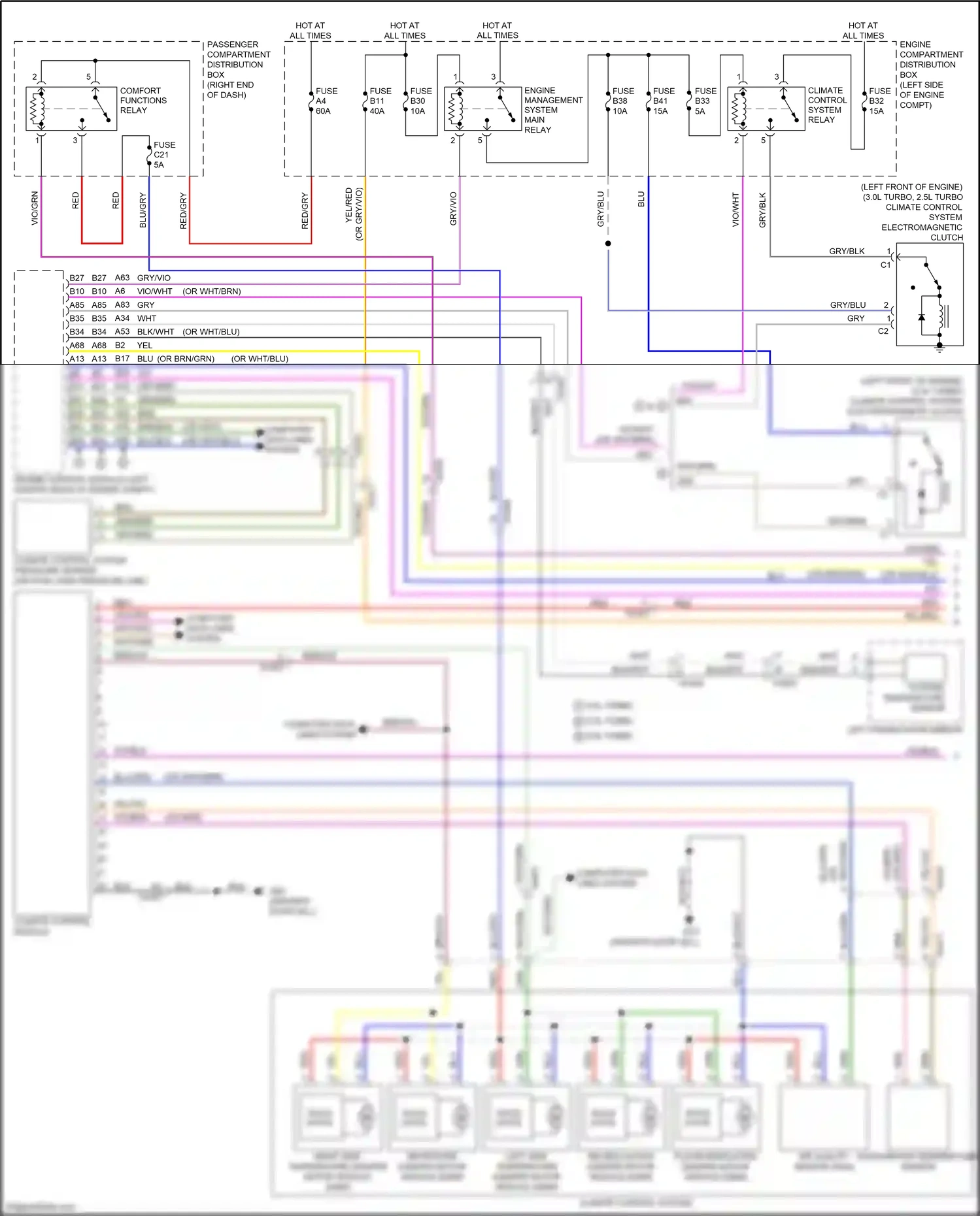 Wiring diagram red for Volvo S60 II facelift (2013-2018) (63 of 70)