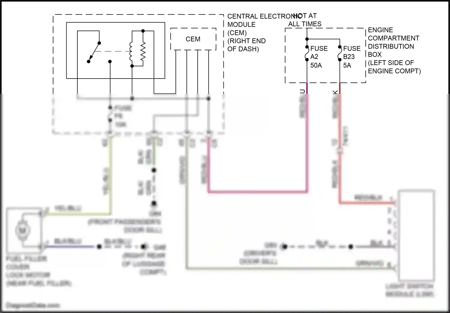 Wiring diagram red/blu for Volvo S60 II facelift (2013-2018) (24 of 34)