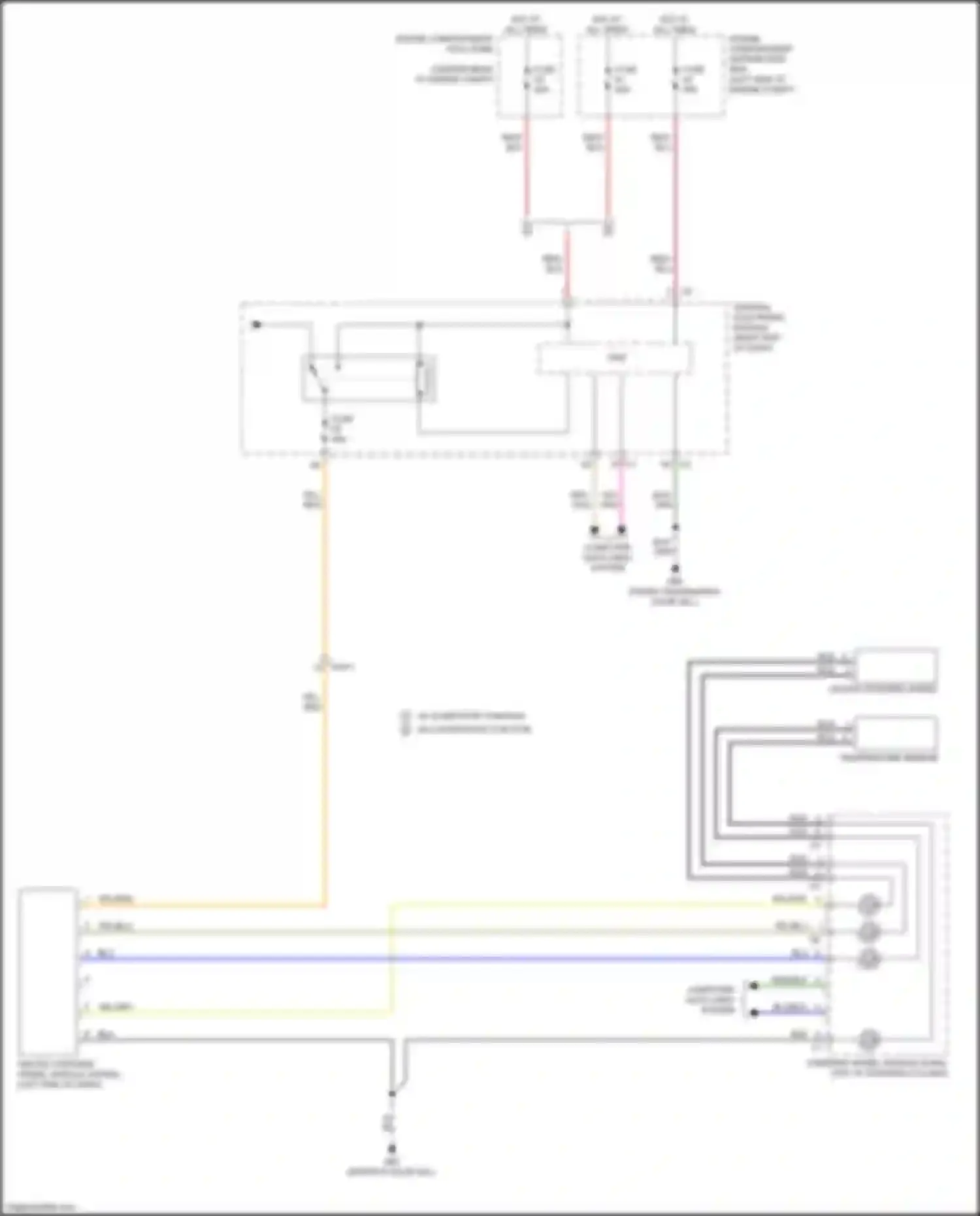 Wiring diagram right end of dash) for Volvo S60 II facelift (2013-2018) (65 of 72)