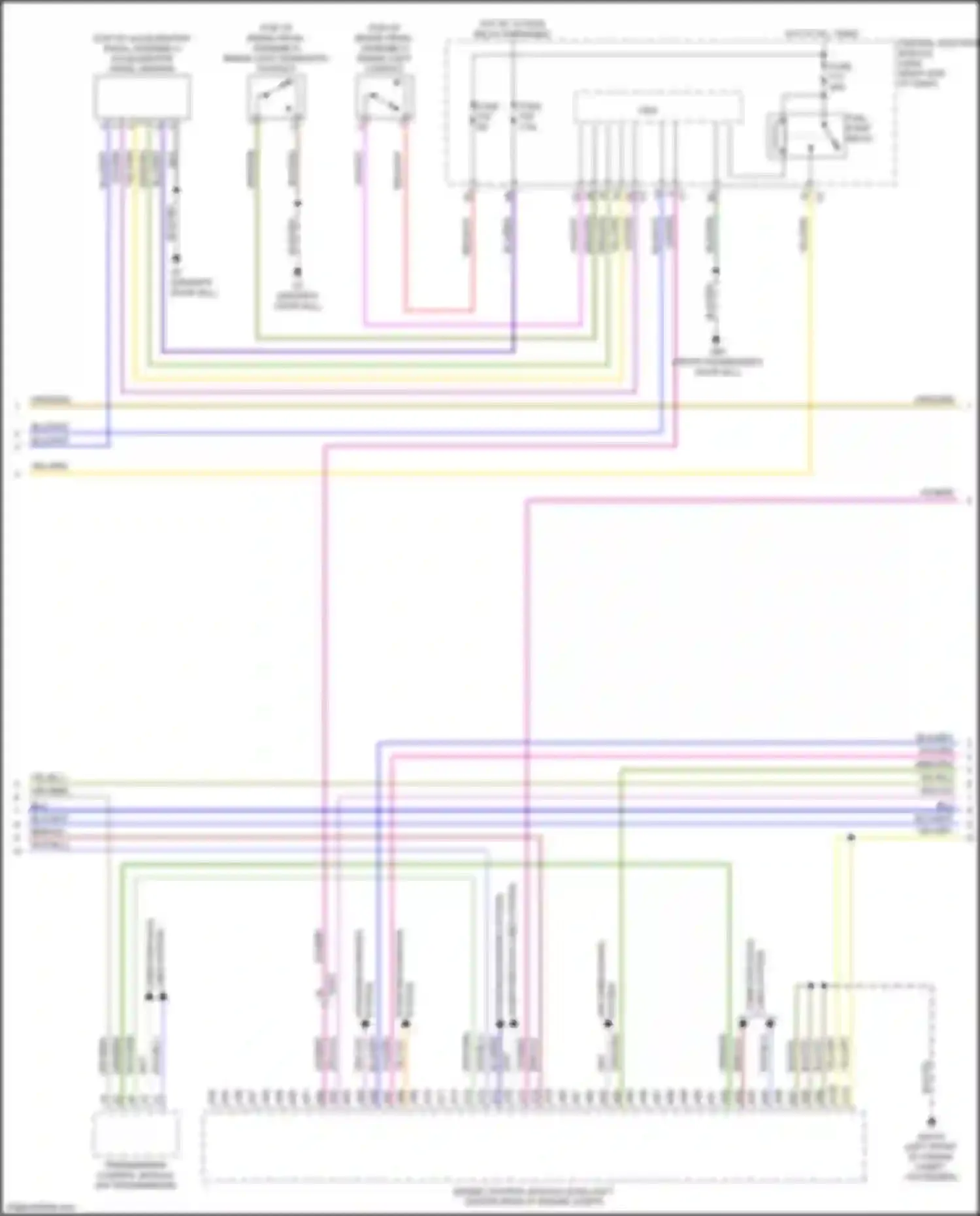 Wiring diagram right end of dash) for Volvo S60 II facelift (2013-2018) (68 of 72)