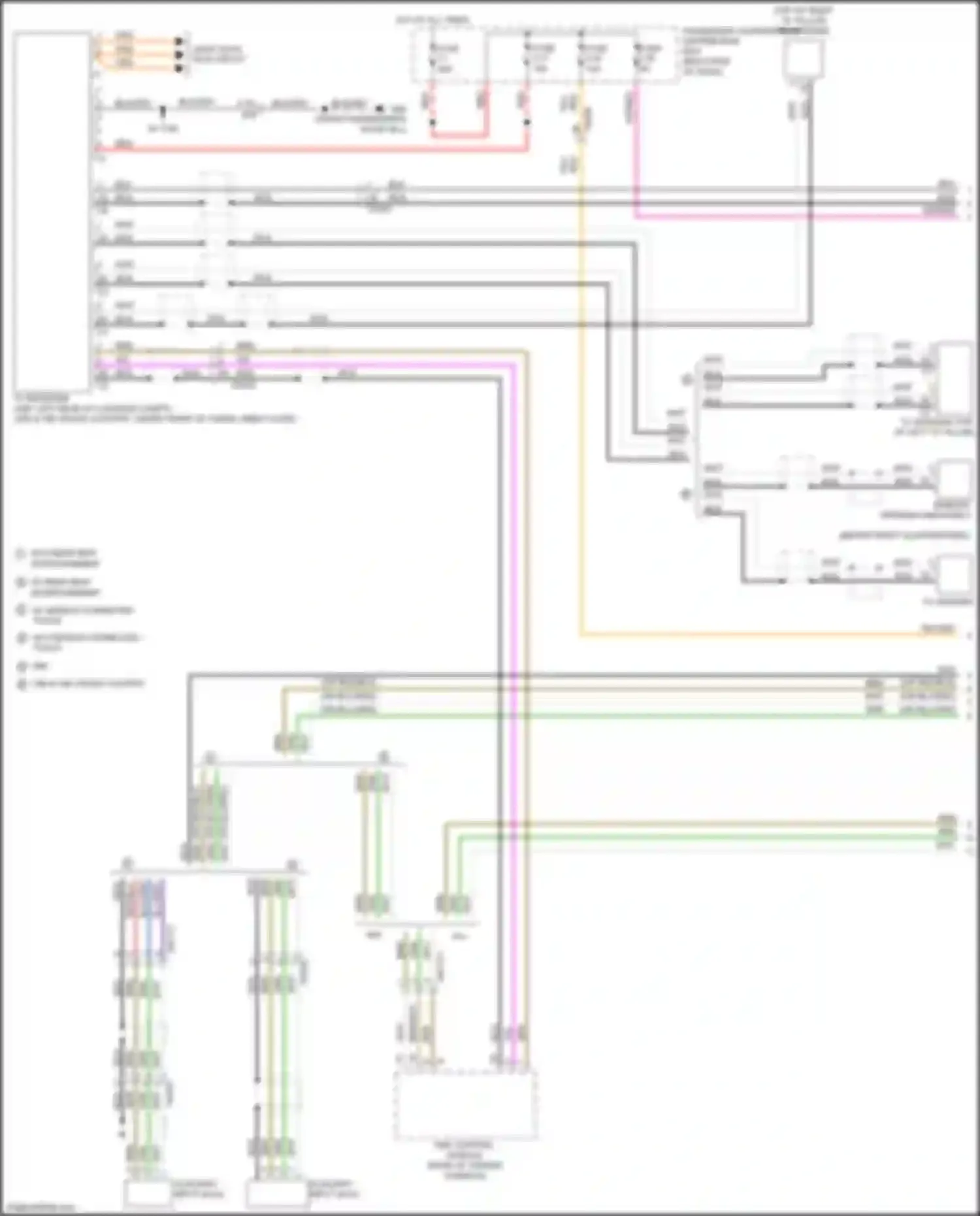 Wiring diagram rse control module for Volvo S60 II facelift (2013-2018) (2 of 5)