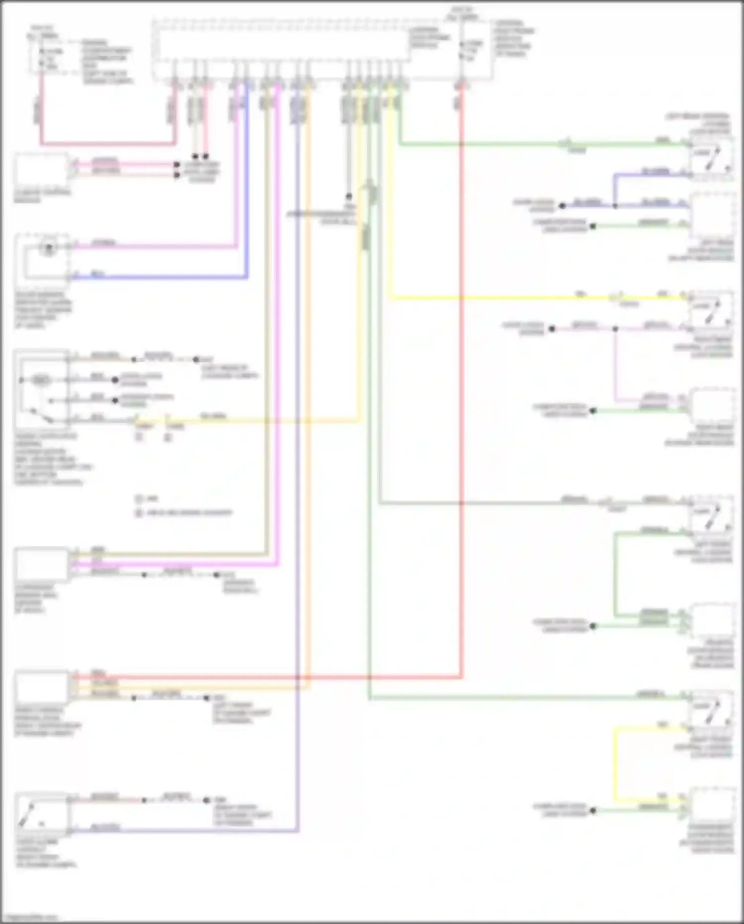 Wiring diagram solar sensor, indicator alarm, twilight sensor for Volvo S60 II facelift (2013-2018) (1 of 1)