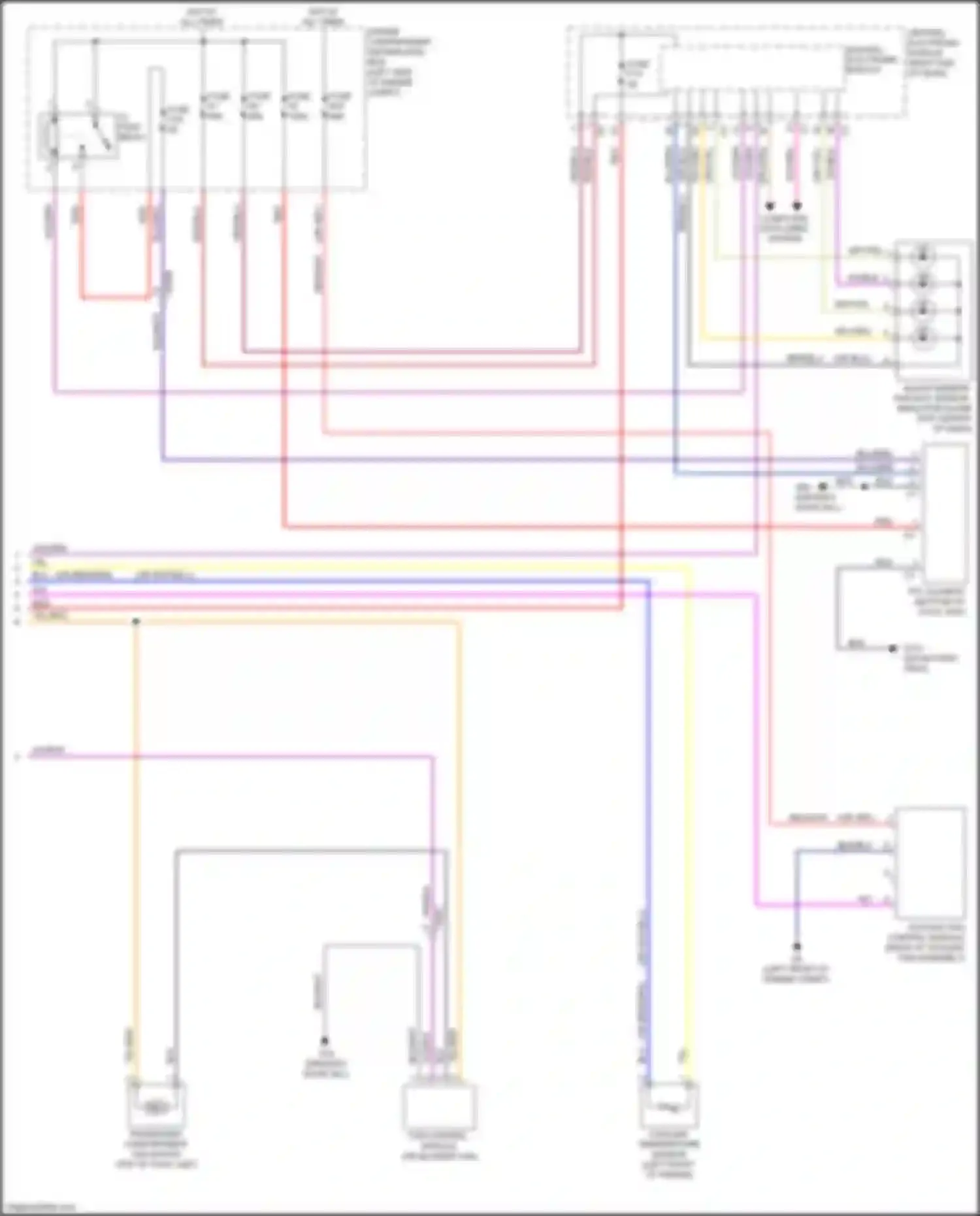 Wiring diagram solar sensor, twilight sensor, indicator alarm for Volvo S60 II facelift (2013-2018) (1 of 3)
