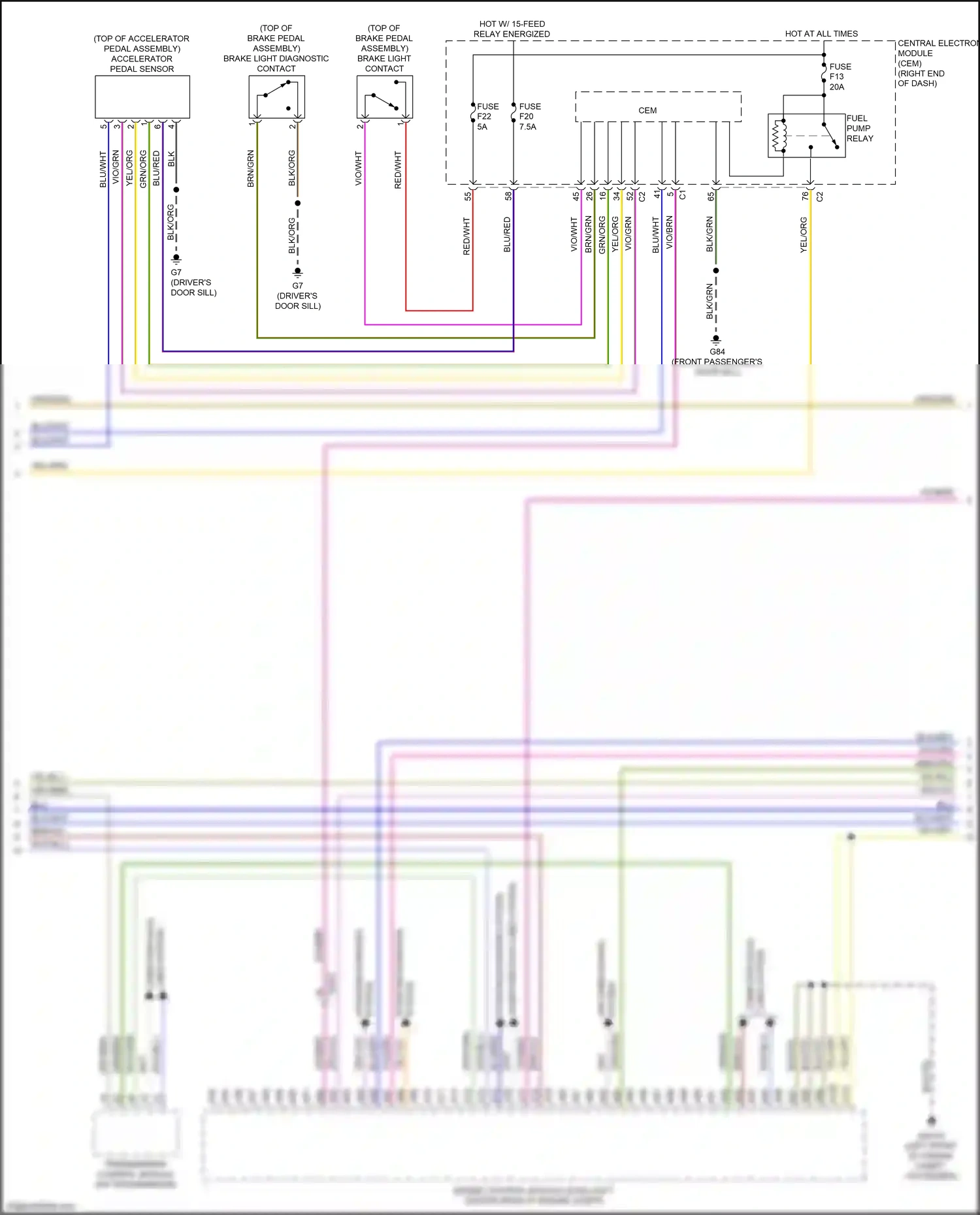 Wiring diagram starting/charging system for Volvo S60 II facelift (2013-2018) (4 of 8)