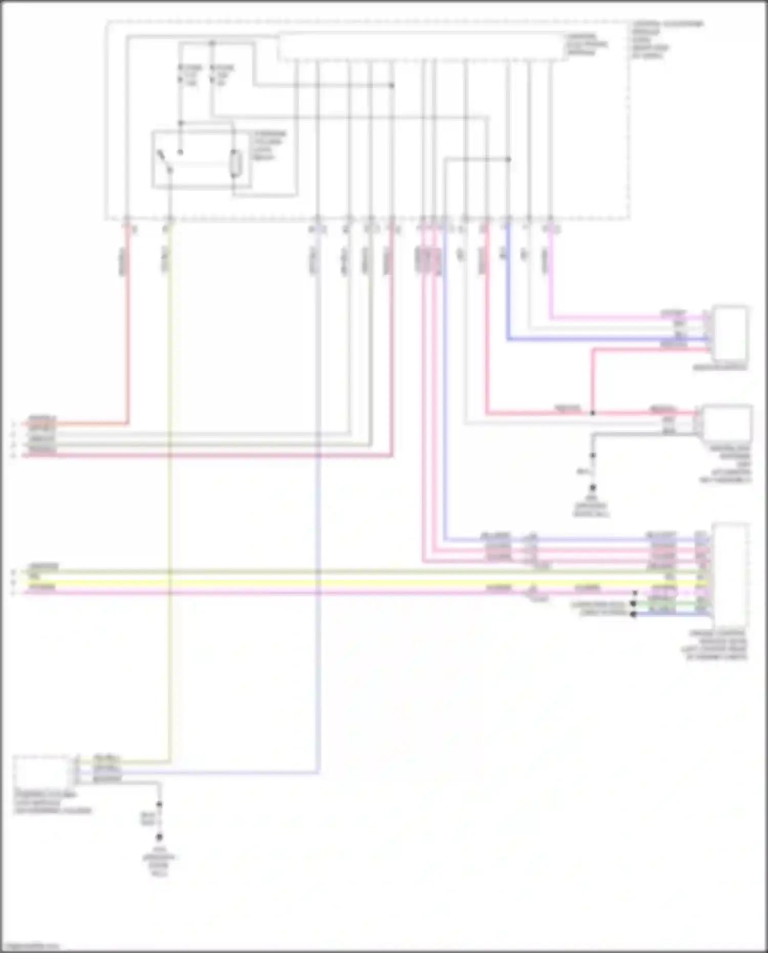 Wiring diagram steering column lock relay for Volvo S60 II facelift (2013-2018) (1 of 1)