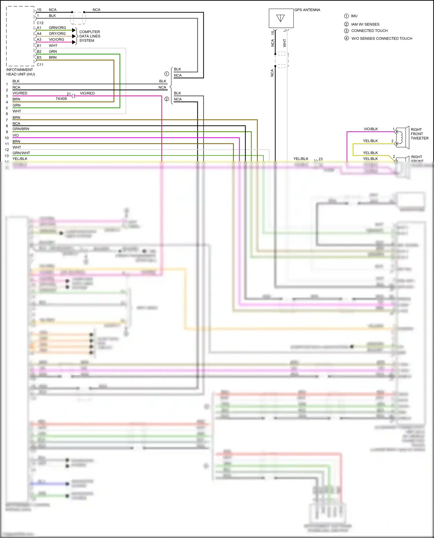 Wiring diagram vio/blk for Volvo S60 II facelift (2013-2018) (7 of 15)